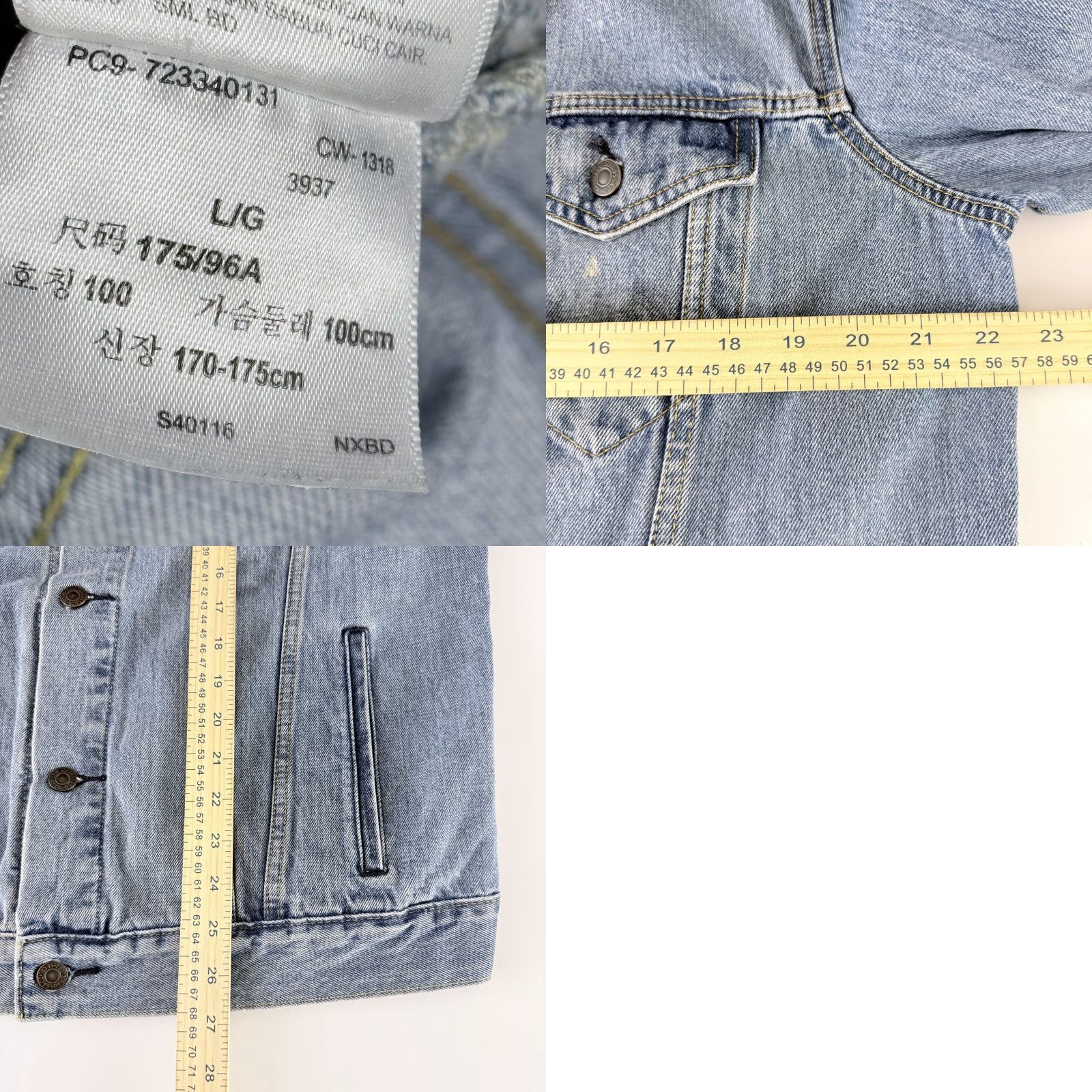 Levi's Levi's Trucker Jacket Mens Large Blue Denim Retro Classic Casual Workwear jacket Size US L / EU 52-54 / 3 - 8 Thumbnail