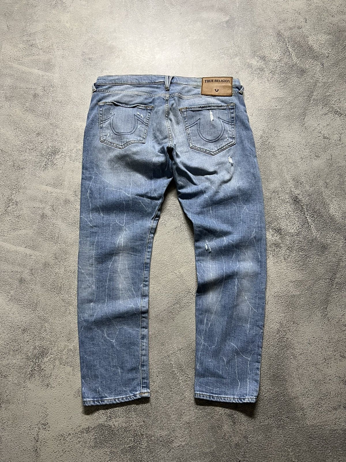 True Religion × Vintage Vintage Y2k True Religion 💙 Blue Denim Jeans 00’s Size 31" - 3 Thumbnail