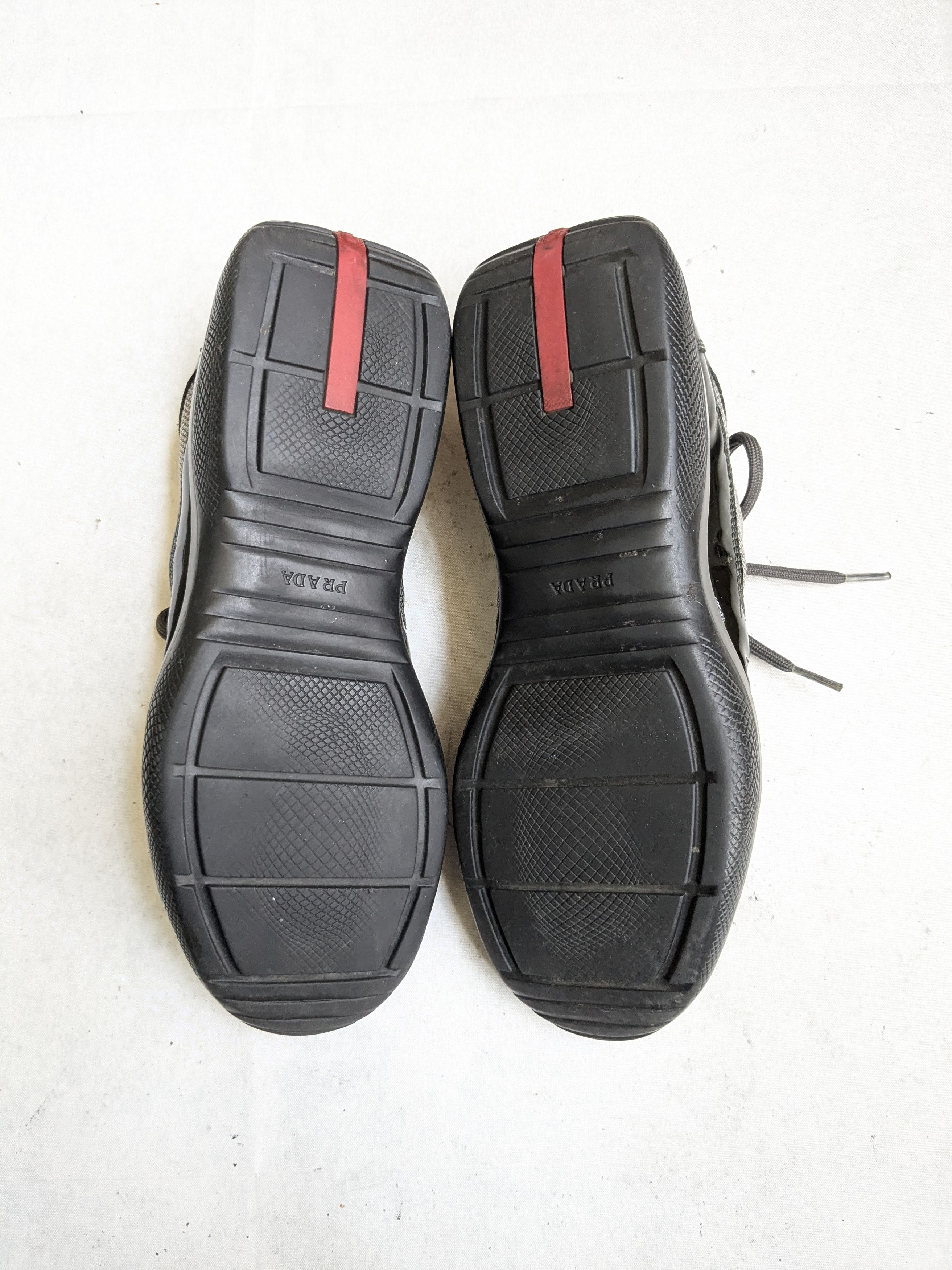 Prada Prada America's Cup Sneakers Gray Patent Leather 9 Low Top Size US 9 / EU 42 - 14 Thumbnail