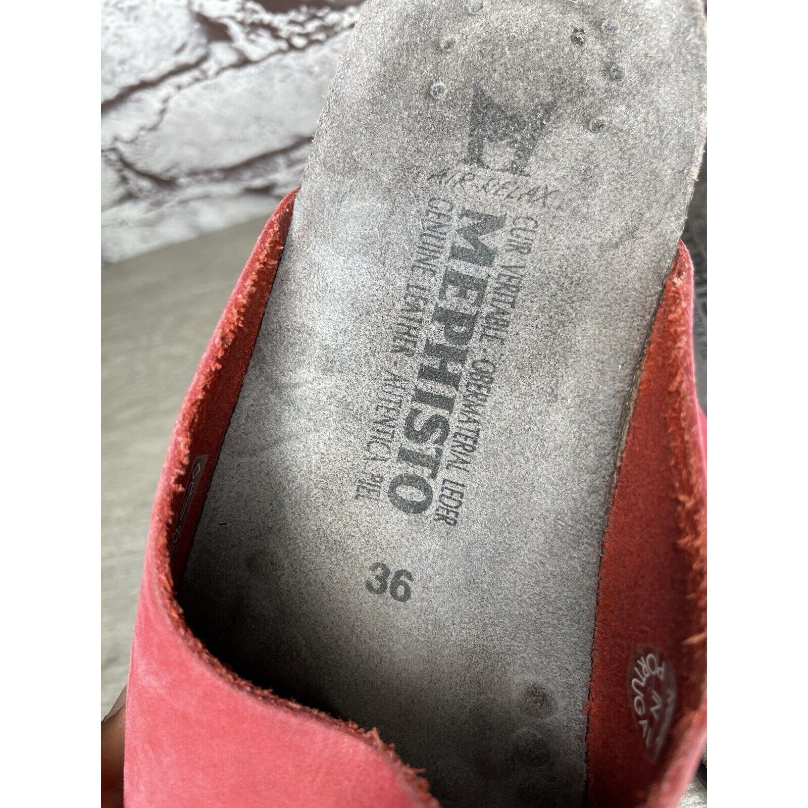 Mephisto Mephisto Lisane Pink Nubuck Leather Slide Cork Wedge Sandals Size US 6 / IT 36 - 16 Thumbnail