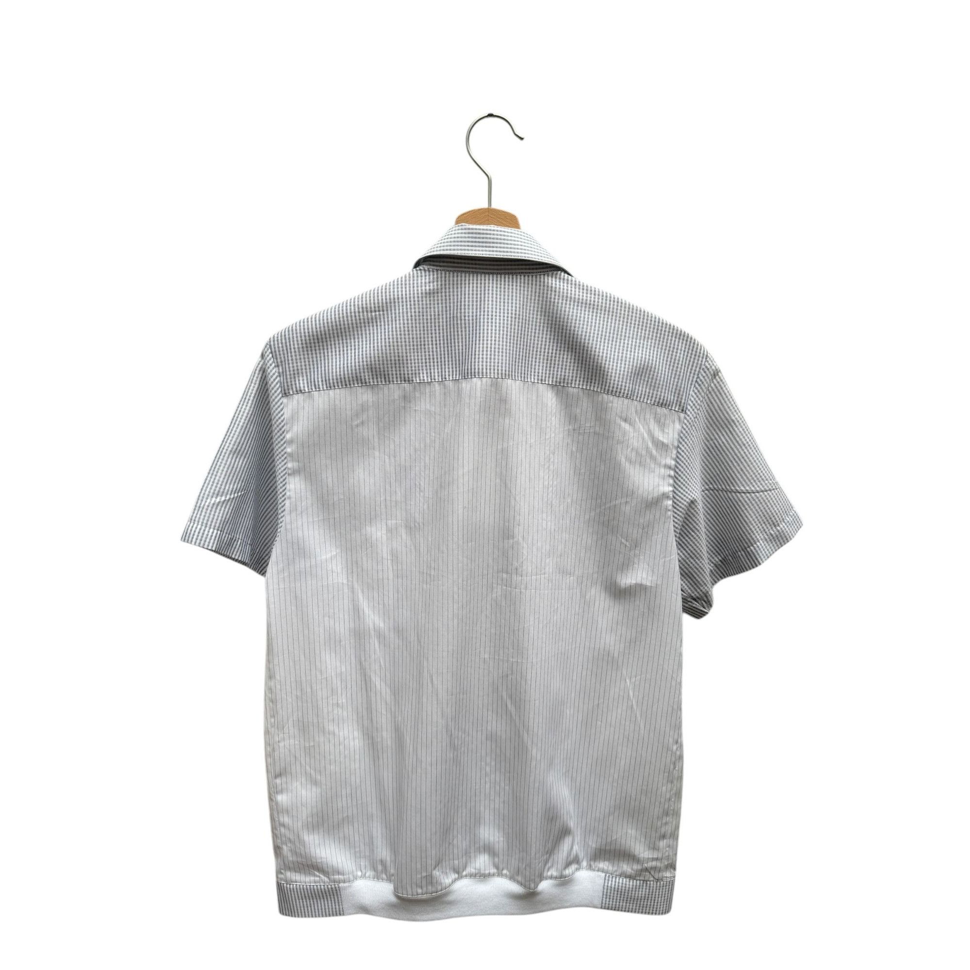 Raf Simons Spring Summer 2007 White Grey Short Sleeves Shirt Size US S / EU 44-46 / 1 - 3 Thumbnail