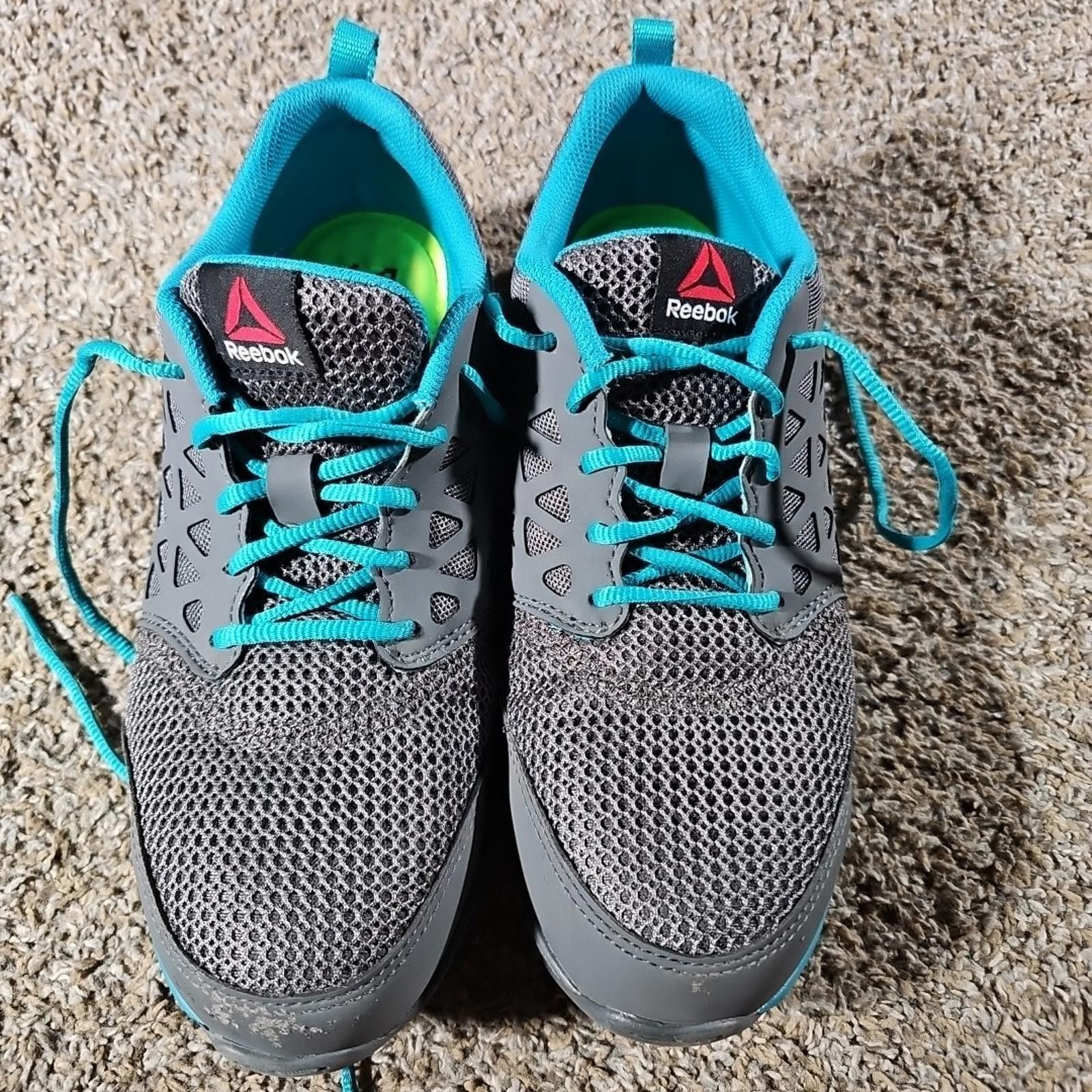 Reebok Reebok Women’s RB045 Alloy Toe Work Gray Teal Size 11M Size US 11 / IT 41 - 5 Thumbnail