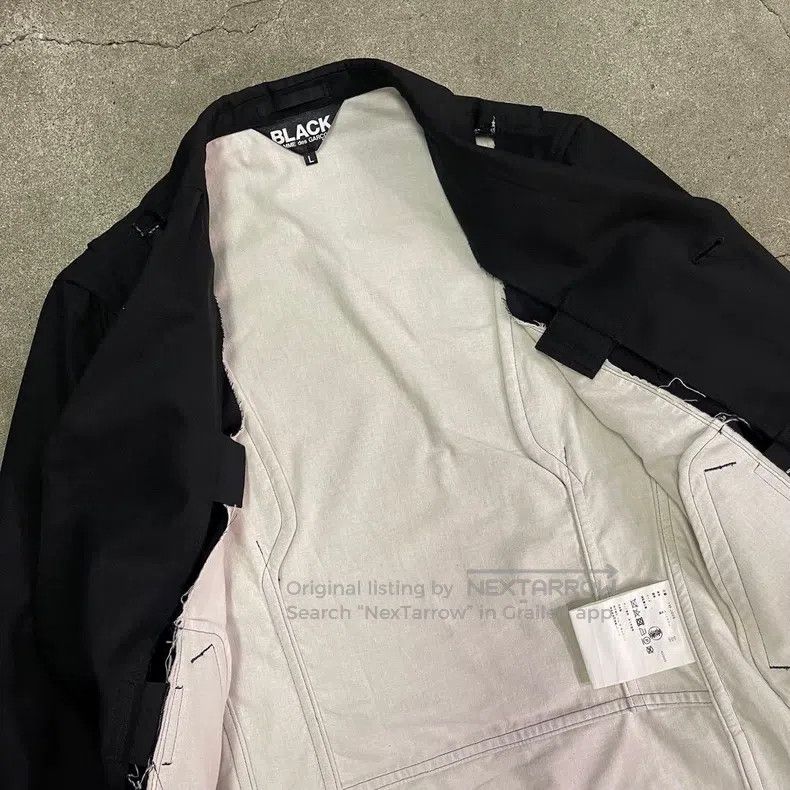 Comme des Garcons Comme des Garcons Cut-out cat-eye belt jacket Size L / US 10 / IT 46 - 4 Thumbnail