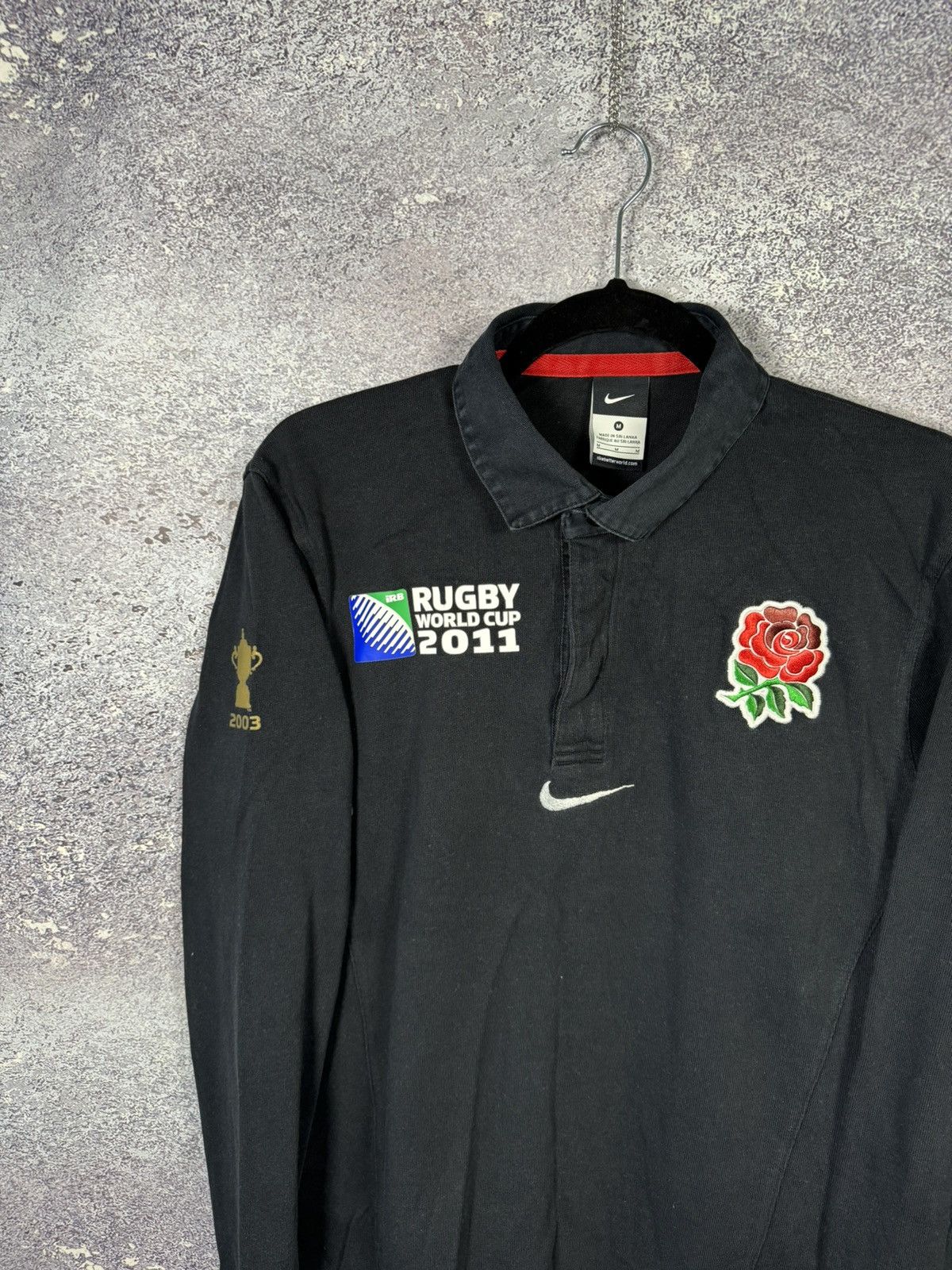Nike England Nike Rugby World Cup 2011 Jersey Men’s Black Small Size US S / EU 44-46 / 1 - 3 Thumbnail