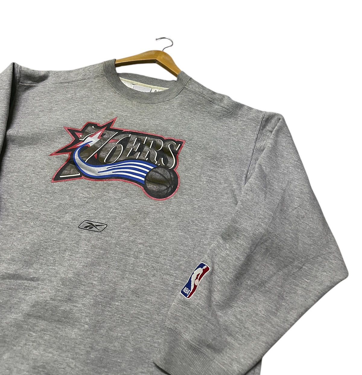 Reebok Vintage Reebok Philadelphia 76ers sweatshirt Size US XL / EU 56 / 4 - 4 Thumbnail