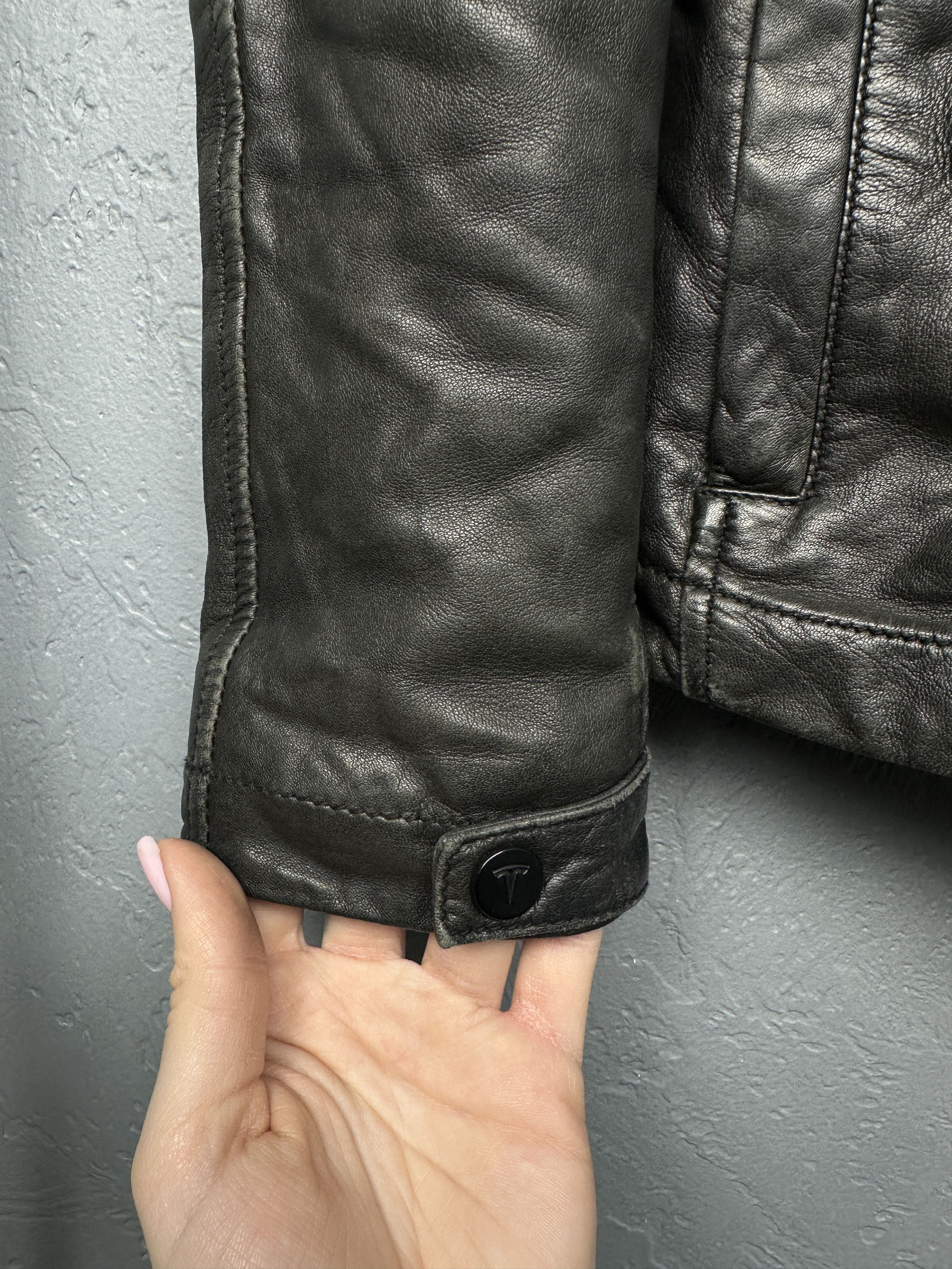Other Tesla Womens Leather Jacket Size XS / US 0-2 / IT 36-38 - 9 Thumbnail