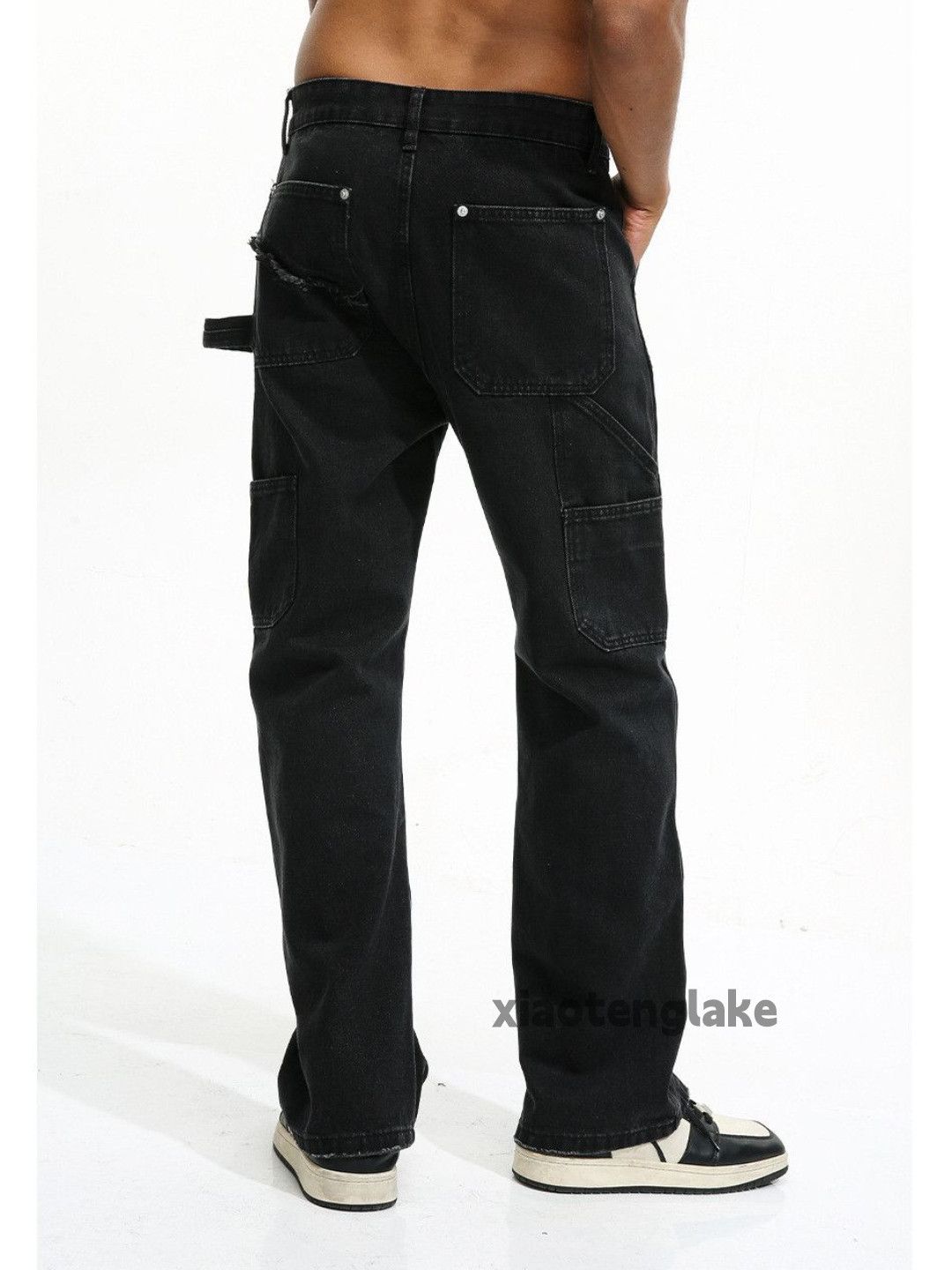 Jean × Vintage utility skate hiphop yuppie flared carpenter cargo pants Size US 33 - 3 Thumbnail