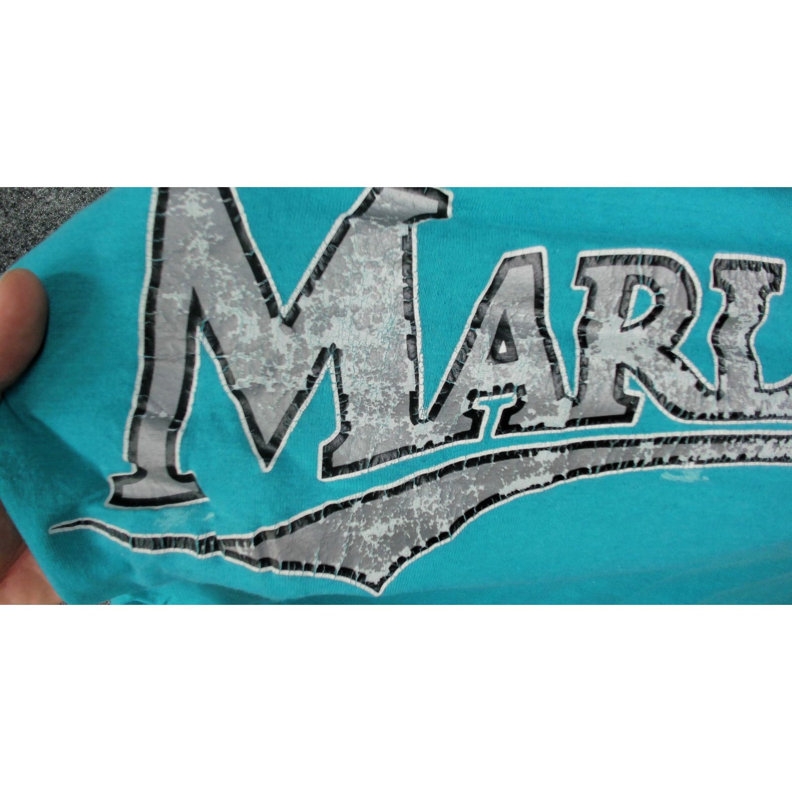 Vintage Modamania| 1993 Florida Marlins Single Stitch Thrashed Tee Size US M / EU 48-50 / 2 - 13 Thumbnail