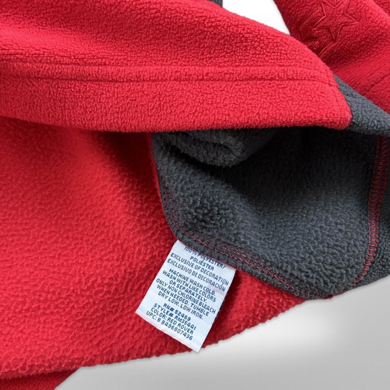 Starter × Vintage Vintage Starter 1/4 Zip Red and Grey Fleece Pullover Size US XL / EU 56 / 4 - 5 Thumbnail