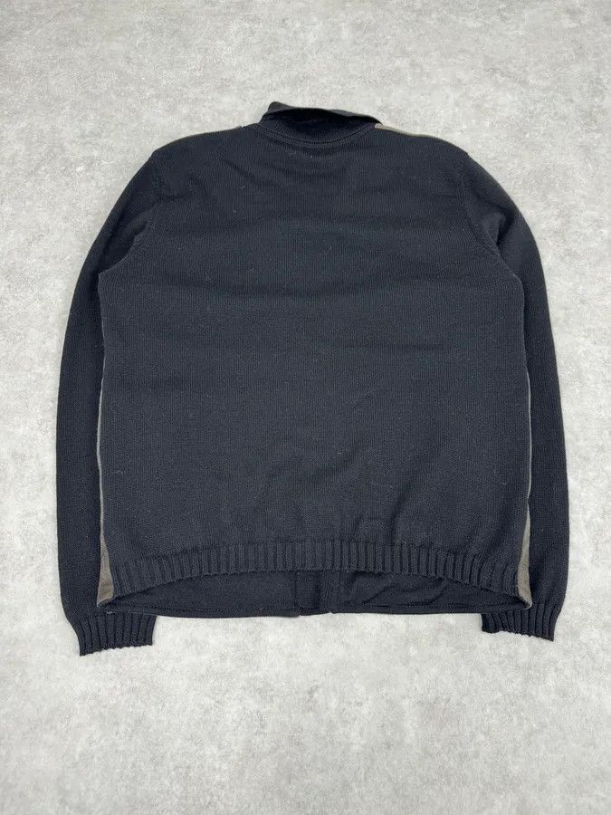 Jil Sander Jil Sander Black Wool & Grey Leather Jacket Size US M / EU 48-50 / 2 - 7 Thumbnail