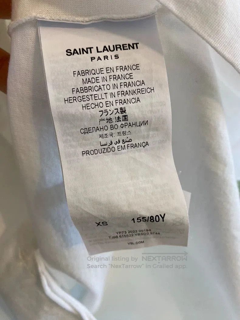 Saint Laurent Paris Saint Laurent Heart Letter Short Sleeve T. Size US XS / EU 42 / 0 - 6 Thumbnail