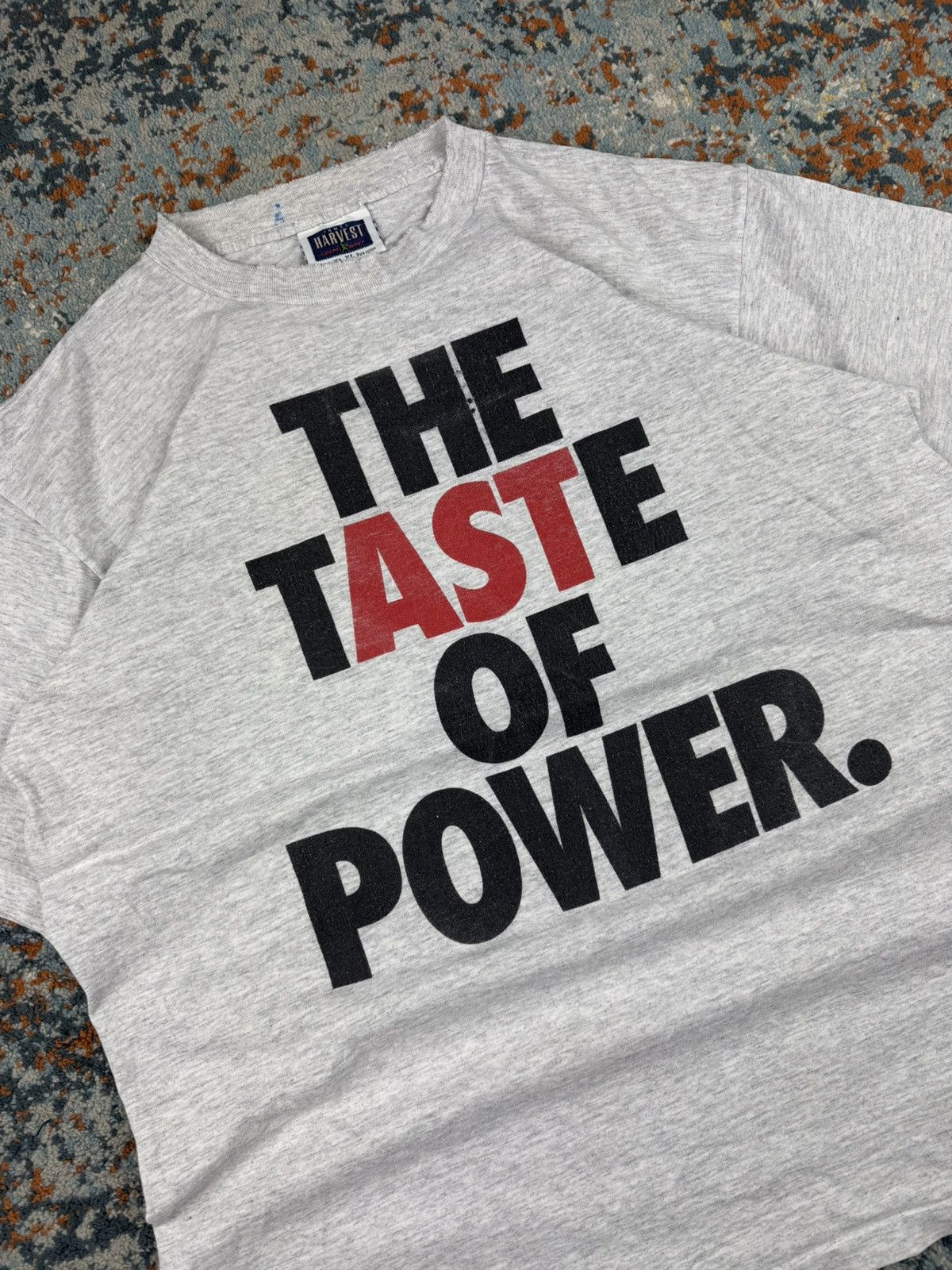 Vintage Vintage 90s The taste of power made in USA distressed tee Size US XL / EU 56 / 4 - 4 Thumbnail