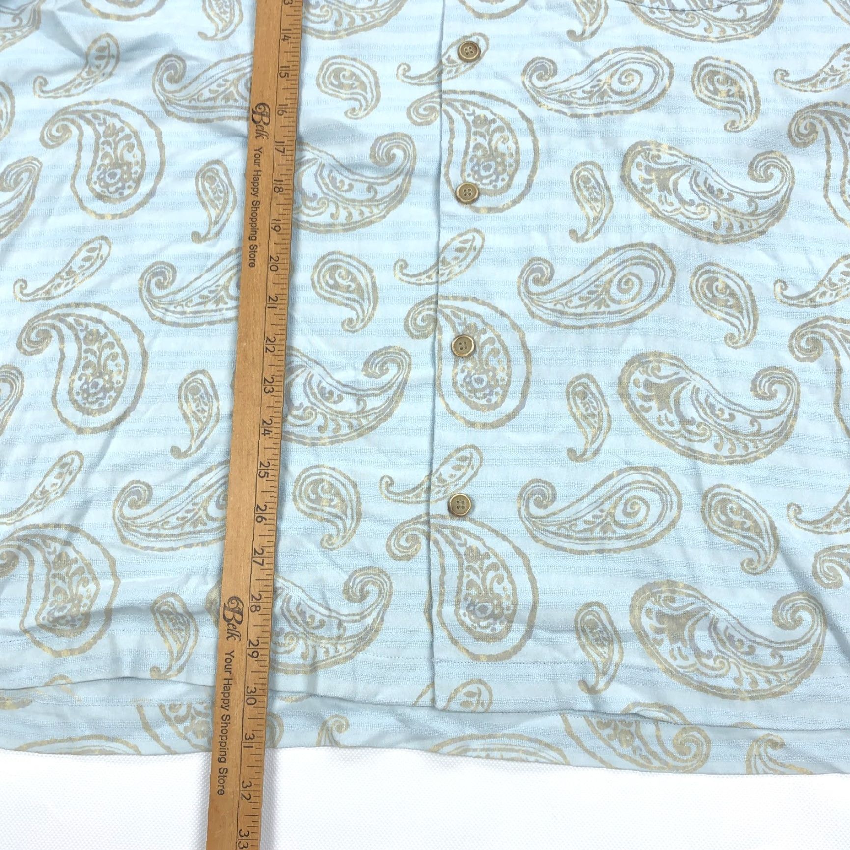 Tommy Bahama Tommy Bahama Men’s XL Blue Paisley Silk Shirt Short Sleeve Button-Down Collared Beach Tropical Size US XL / EU 56 / 4 - 2 Thumbnail