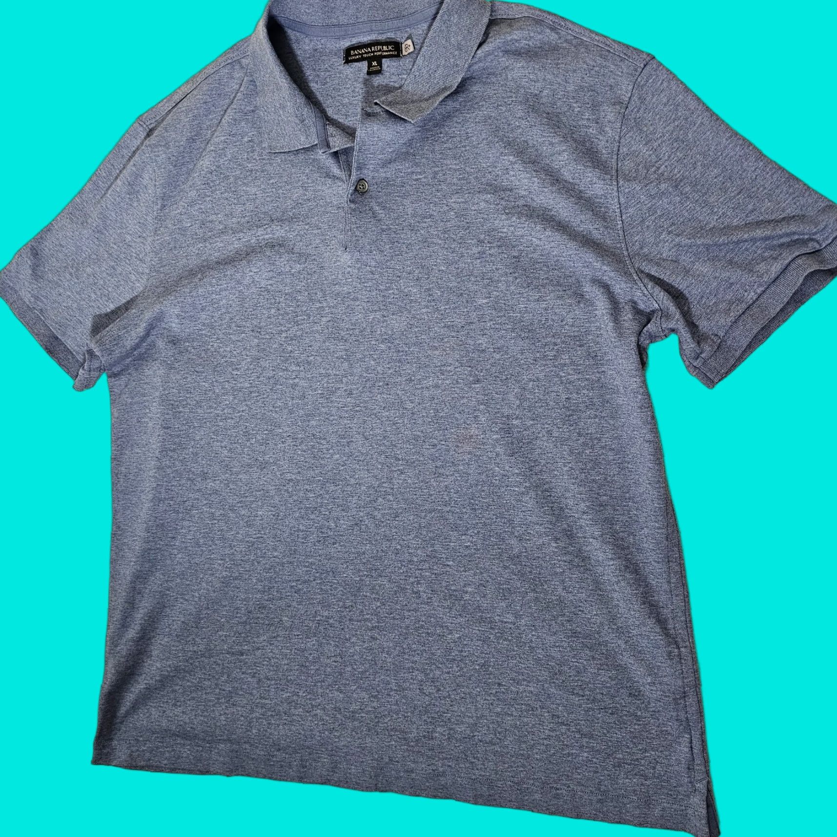 Banana Republic BANANA REPUBLIC Luxury Touch Polo Shirt Adult XL Blue Short Sleeve Casual Mens Size US XL / EU 56 / 4 - 1 Thumbnail