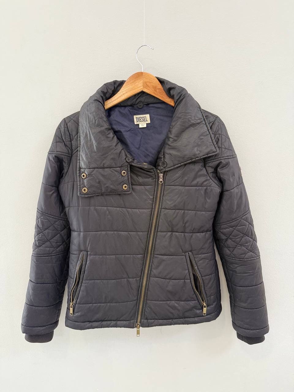 Diesel × Japanese Brand Diesel Y2K Vintage Patent Puffer Avant Garde Jacket Bomber Size S / US 4 / IT 40 - 1 Thumbnail