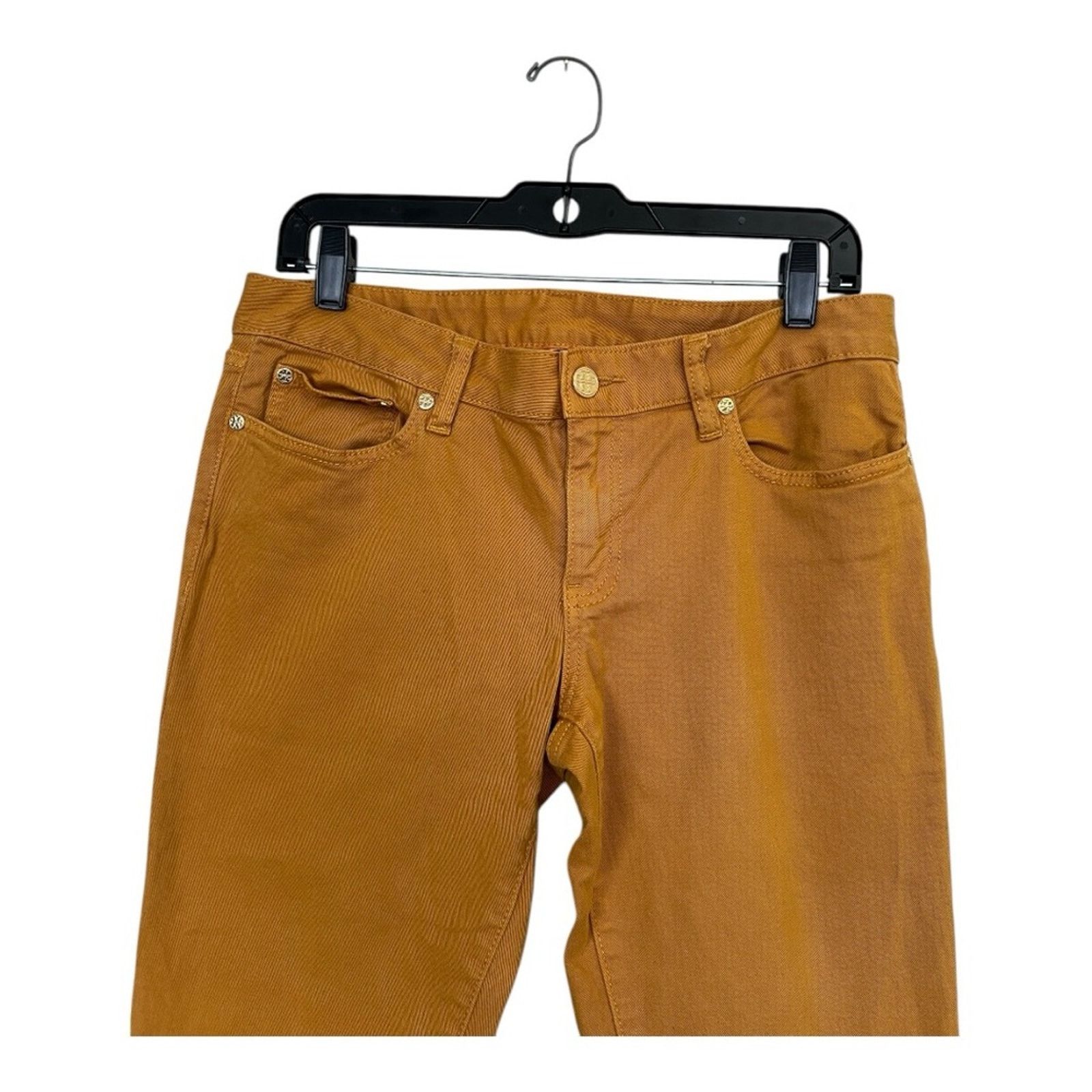 Tory Burch Tory Burch Women's Super Skinny Jeans in Orange Size 29 Size 29" - 7 Thumbnail