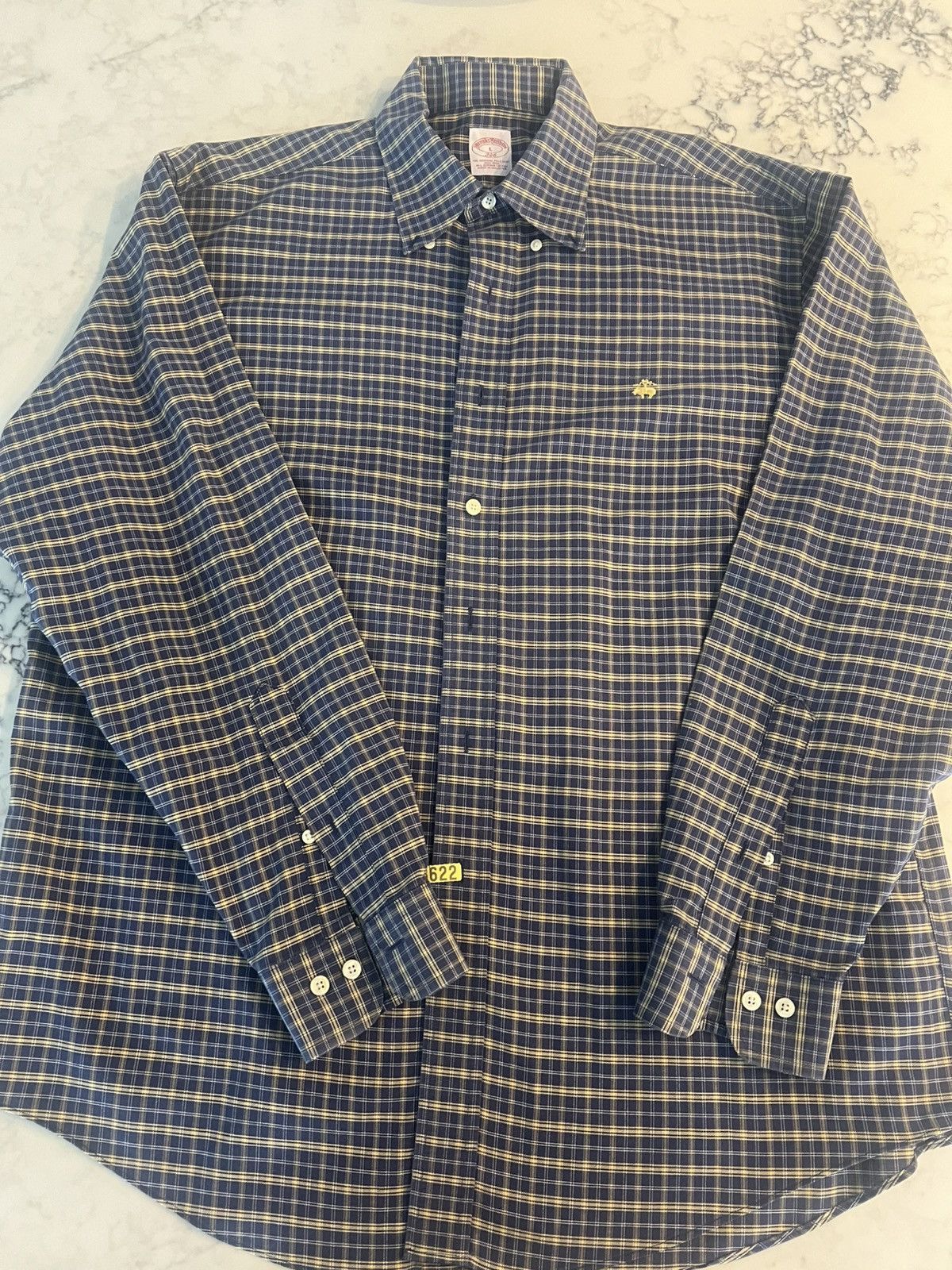 Brooks Brothers Brooks Brothers Shirt Large Blue Plaid Button Down Size US L / EU 52-54 / 3 - 2 Thumbnail