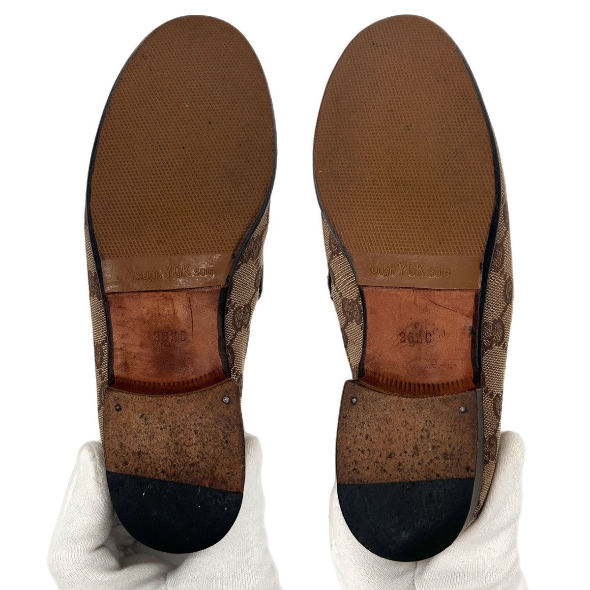 Gucci Vintage Gucci Monogram Loafers (US 6.5) Size US 6.5 / IT 36.5 - 12 Thumbnail