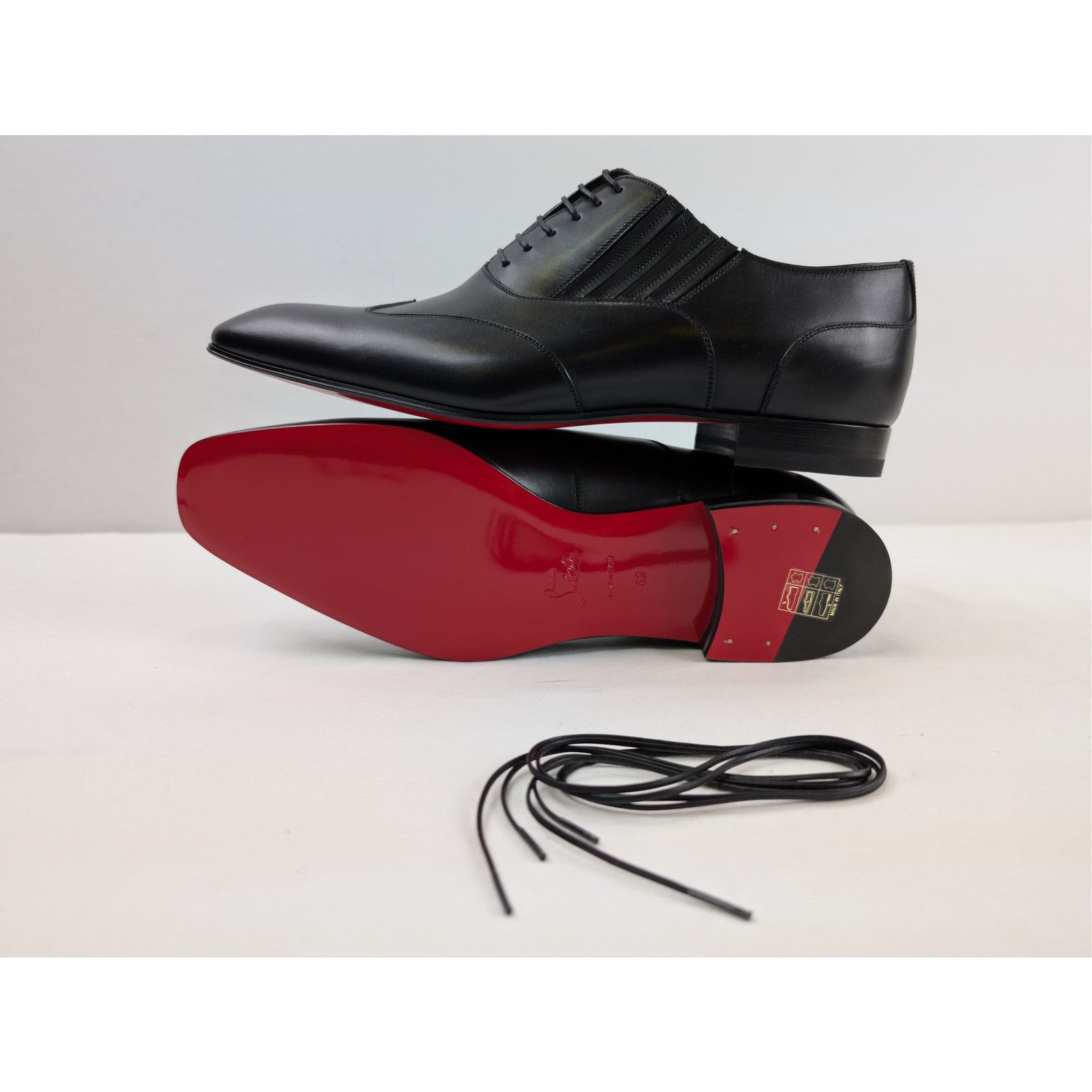 Christian Louboutin o1rshd1 My Amor W Flat Shoe Boots in Black Size US 10 / EU 43 - 13 Thumbnail
