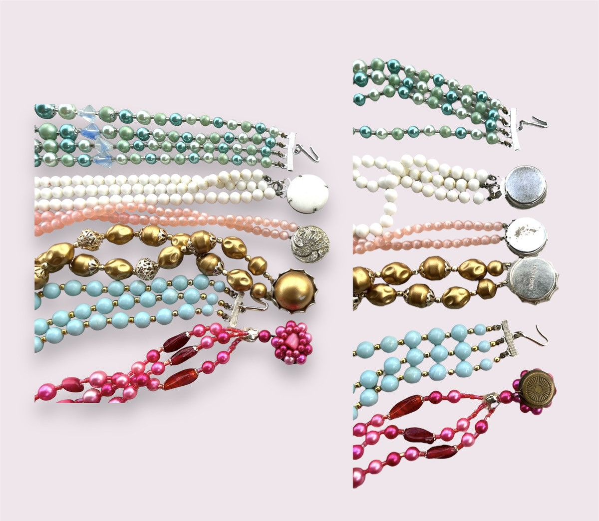 Vintage Vintage Necklaces Multi Colour Beaded Nested Jewelry Size ONE SIZE - 12 Thumbnail