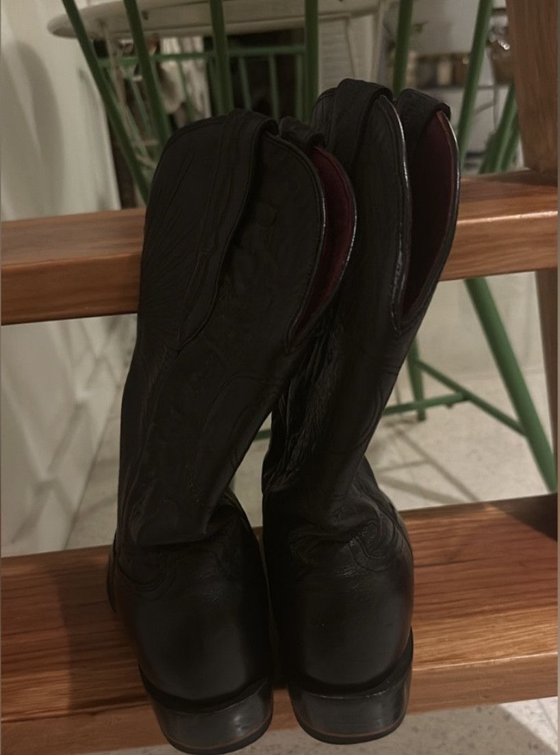 Other Chisos No. 3 Black Cowboy Boots – Size 8.5 Size US 8.5 / IT 38.5 - 4 Thumbnail