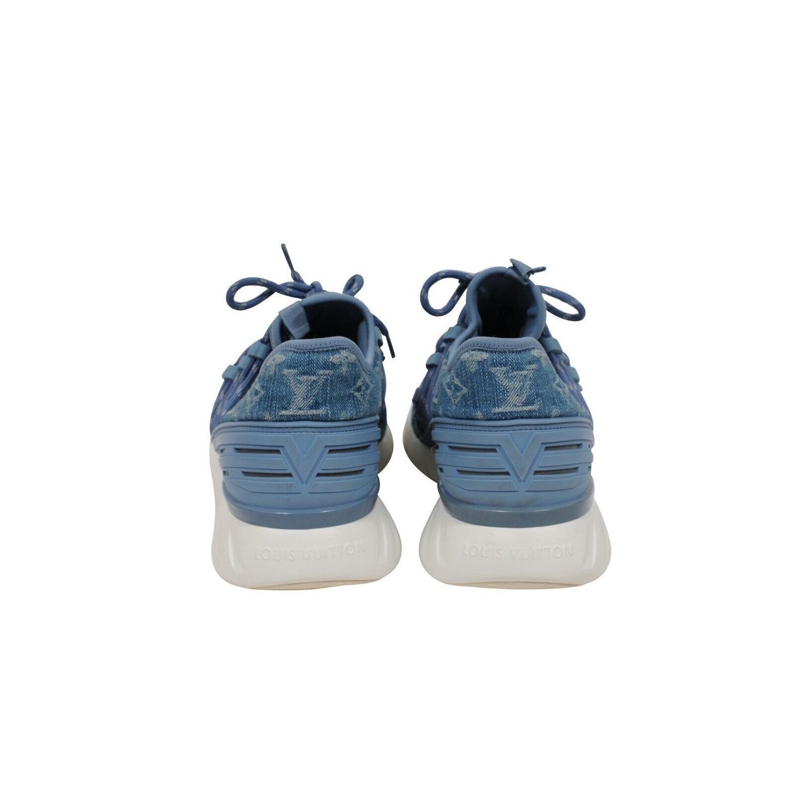 Louis Vuitton Blue Denim Fastlane Sneakers - 01911 Size US 8.5 / EU 41-42 - 6 Thumbnail