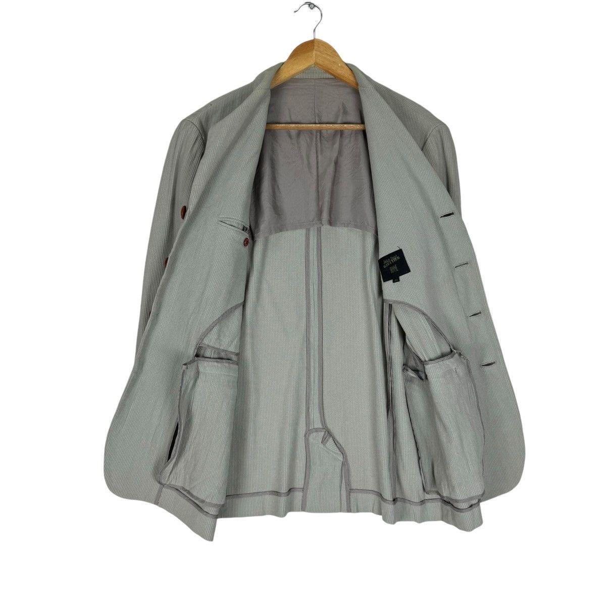 Jean Paul Gaultier ❄️JPG HOMME HICKORY BLAZER COAT Size US M / EU 48-50 / 2 - 9 Thumbnail