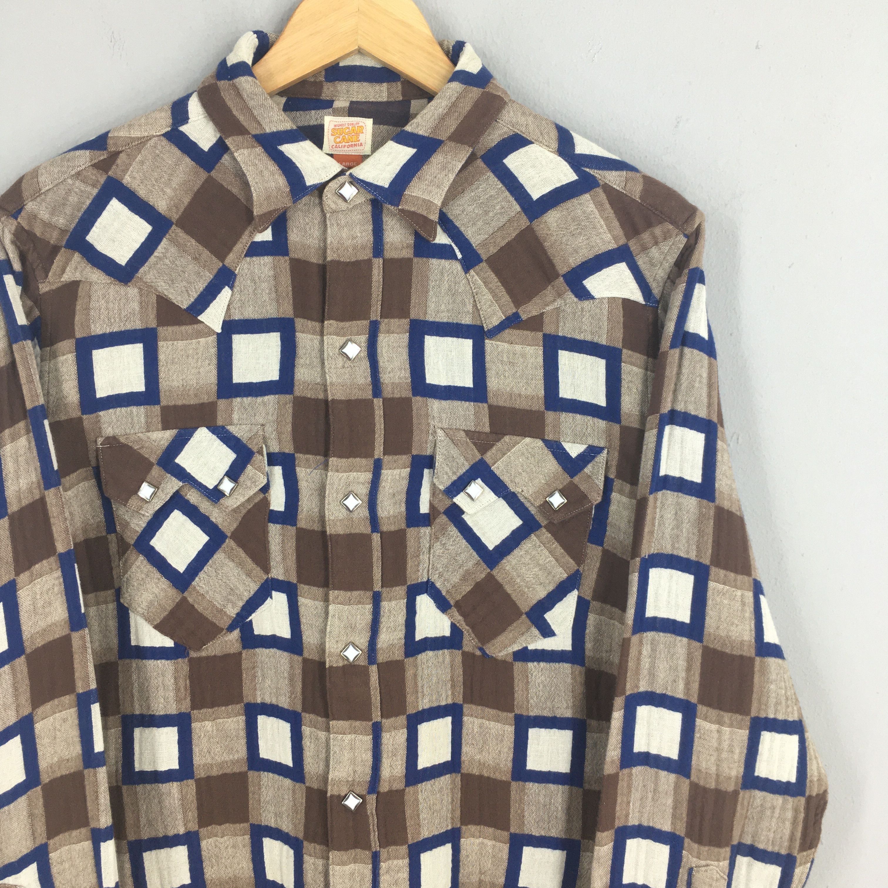 Sugar Cane Vintage Sugar Cane Japan Plaid Checkered Shirt Large Size US L / EU 52-54 / 3 - 2 Thumbnail