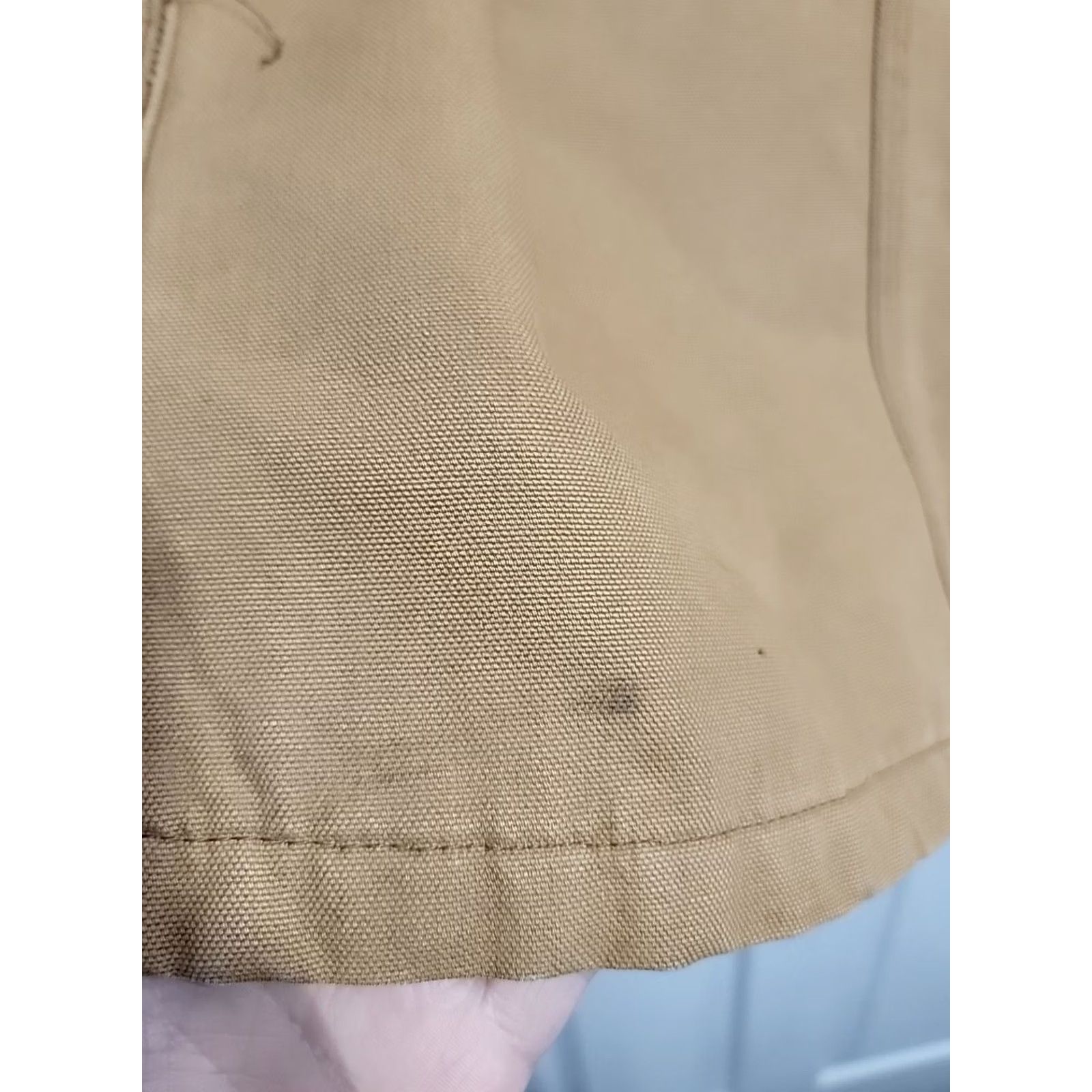 Carhartt VINTAGE Carhartt Jacket Workwear Canvas Cotton Lined Tan 2XL Mens Distressed Front Back Sleeves Chest 25.5 Length 29.5 Mw2/26 Size US XXL / EU 58 / 5 - 4 Thumbnail