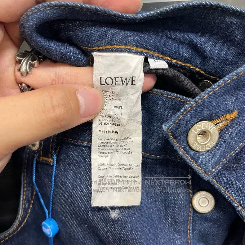 Loewe Loewe Back Leather Patch Fisherman Denim Pants Size US 30 / EU 46 - 5 Thumbnail