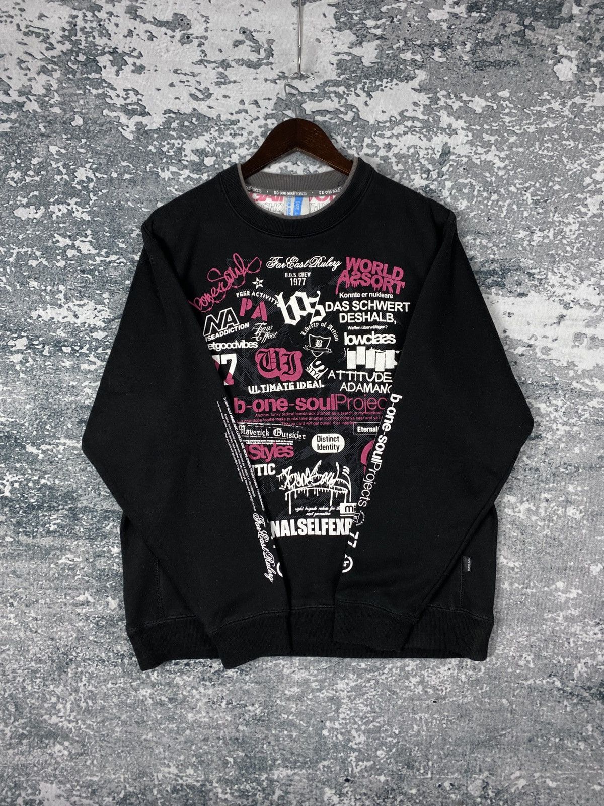 Designer Vintage B-One-Soul Project Crewneck Sweatshirts Size US L / EU 52-54 / 3 - 7 Thumbnail