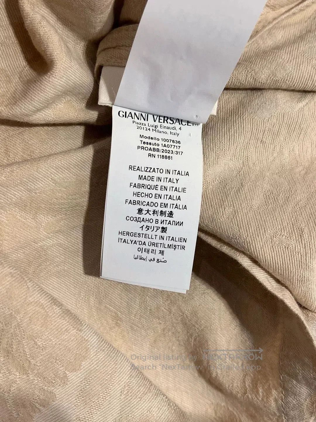 Versace VERSACE Embroidered Short Sleeve Shirt. Size US M / EU 48-50 / 2 - 7 Thumbnail
