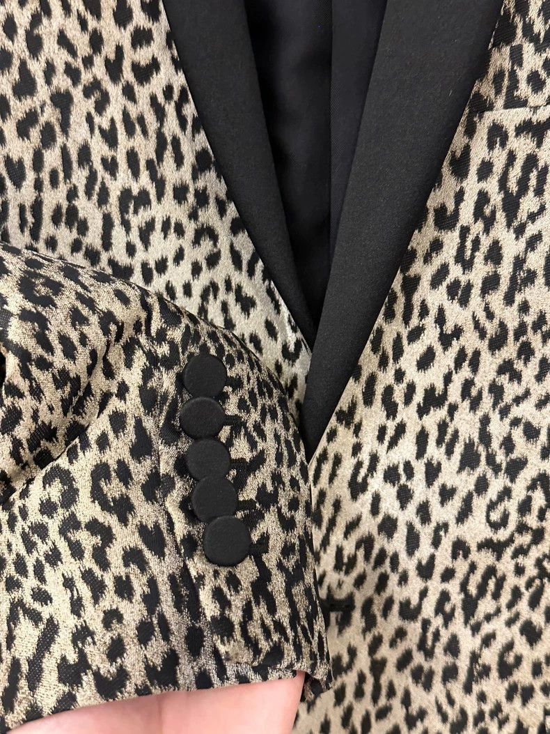 Saint Laurent Paris Saint Laurent Paris Saint Laurent Leopard Print Women's Bl Size US S / EU 44-46 / 1 - 3 Thumbnail