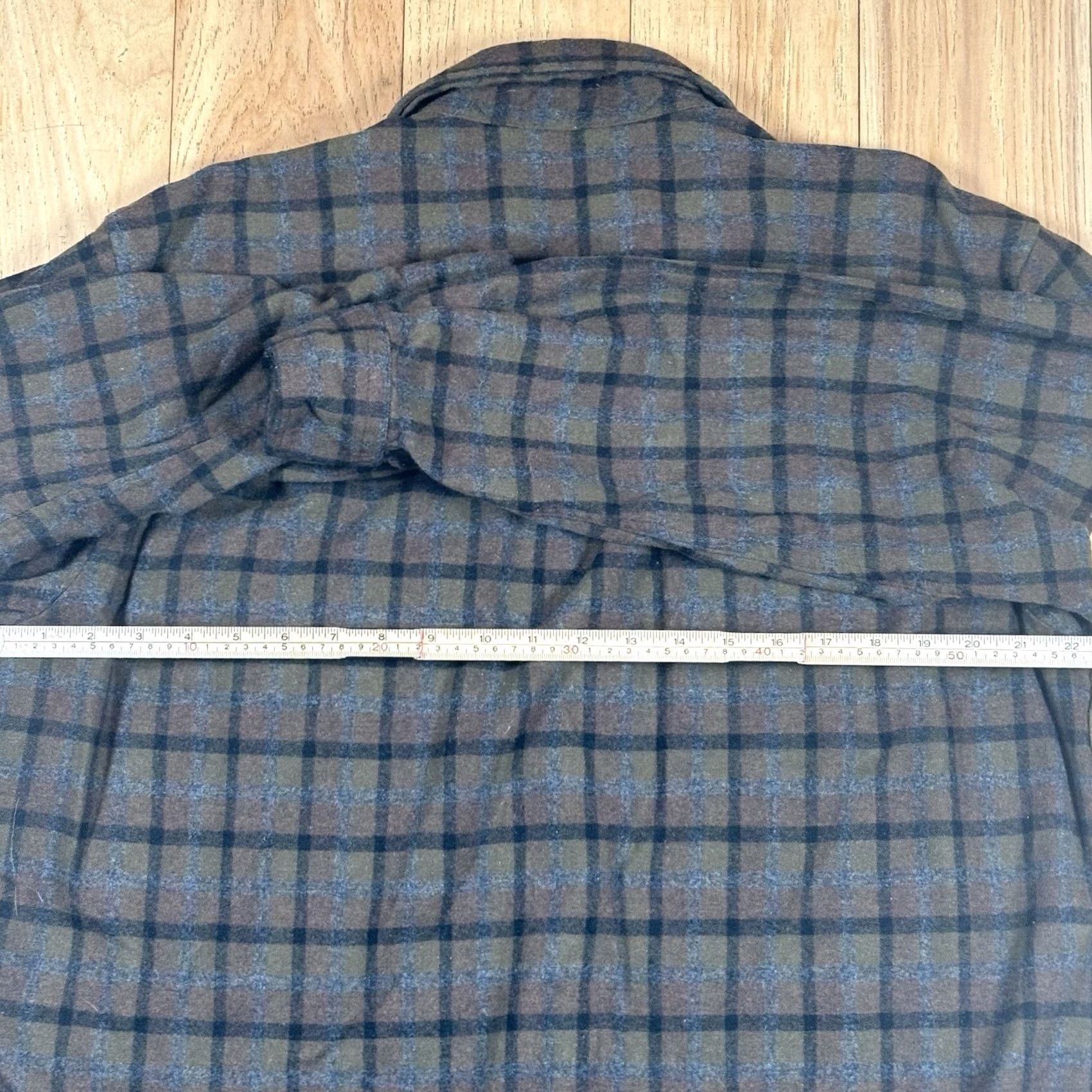 Pendleton VINTAGE Pendleton Field Shirt Western Brown Plaids Mens XL 100% Wool Shirt Long Sleeve Button-Up Men XXL? Size US XL / EU 56 / 4 - 6 Thumbnail