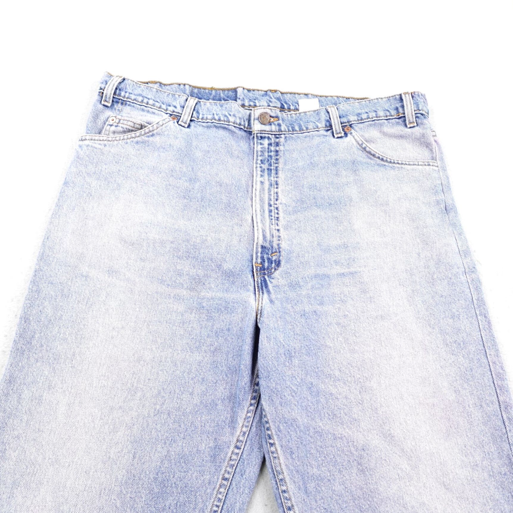 Levi's VINTAGE Levi's Jeans Men 42x30 Blue Denim Straight Baggy 90s Silver Tab Faded Distressed Pockets Jeans Mens Size 42 Distressed 90s Size US 42 / EU 58 - 2 Thumbnail