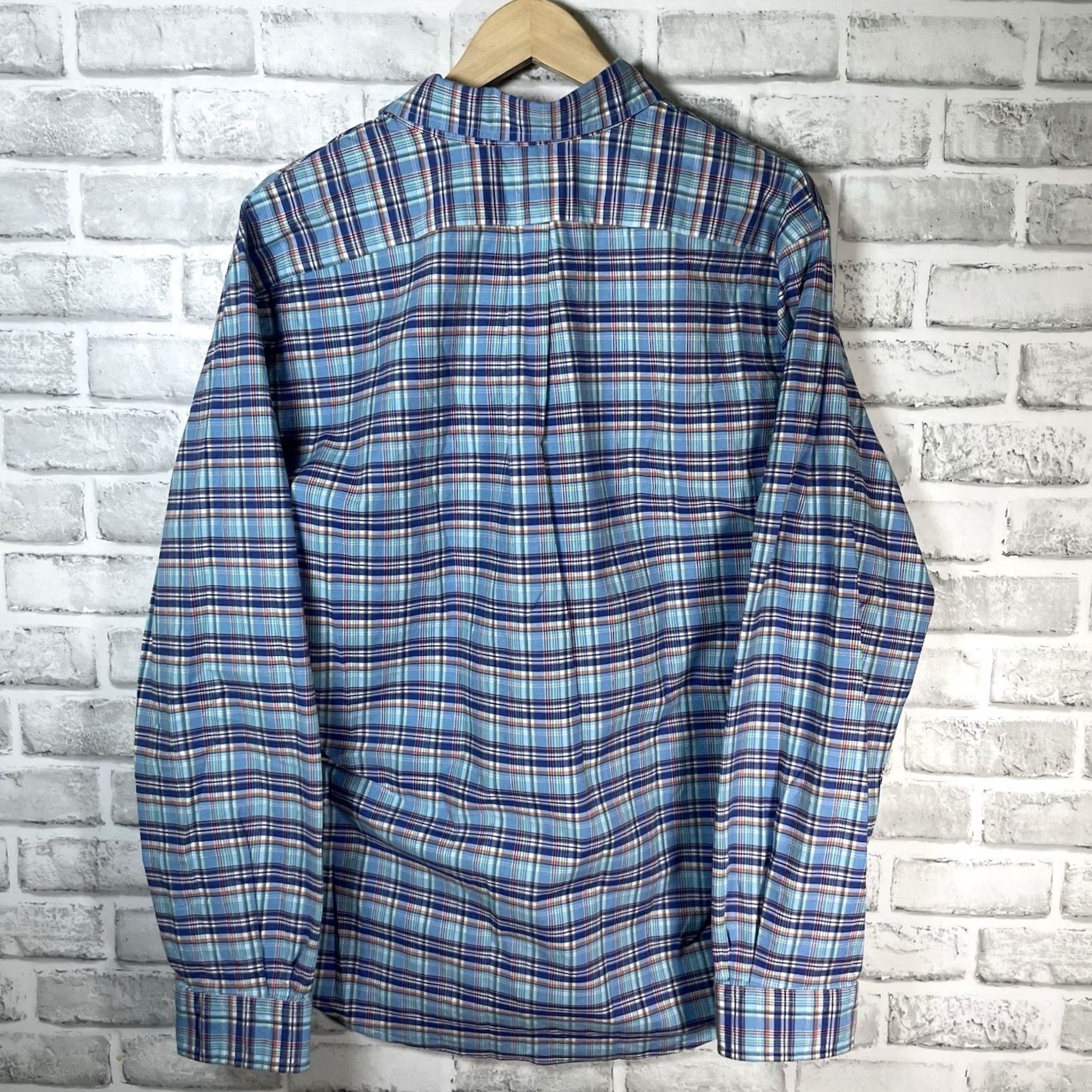 Ralph Lauren Ralph Lauren Slim fit Light Blue Plaid Long Sleeve Button-Up Shirt XL Mens Size US XL / EU 56 / 4 - 5 Thumbnail