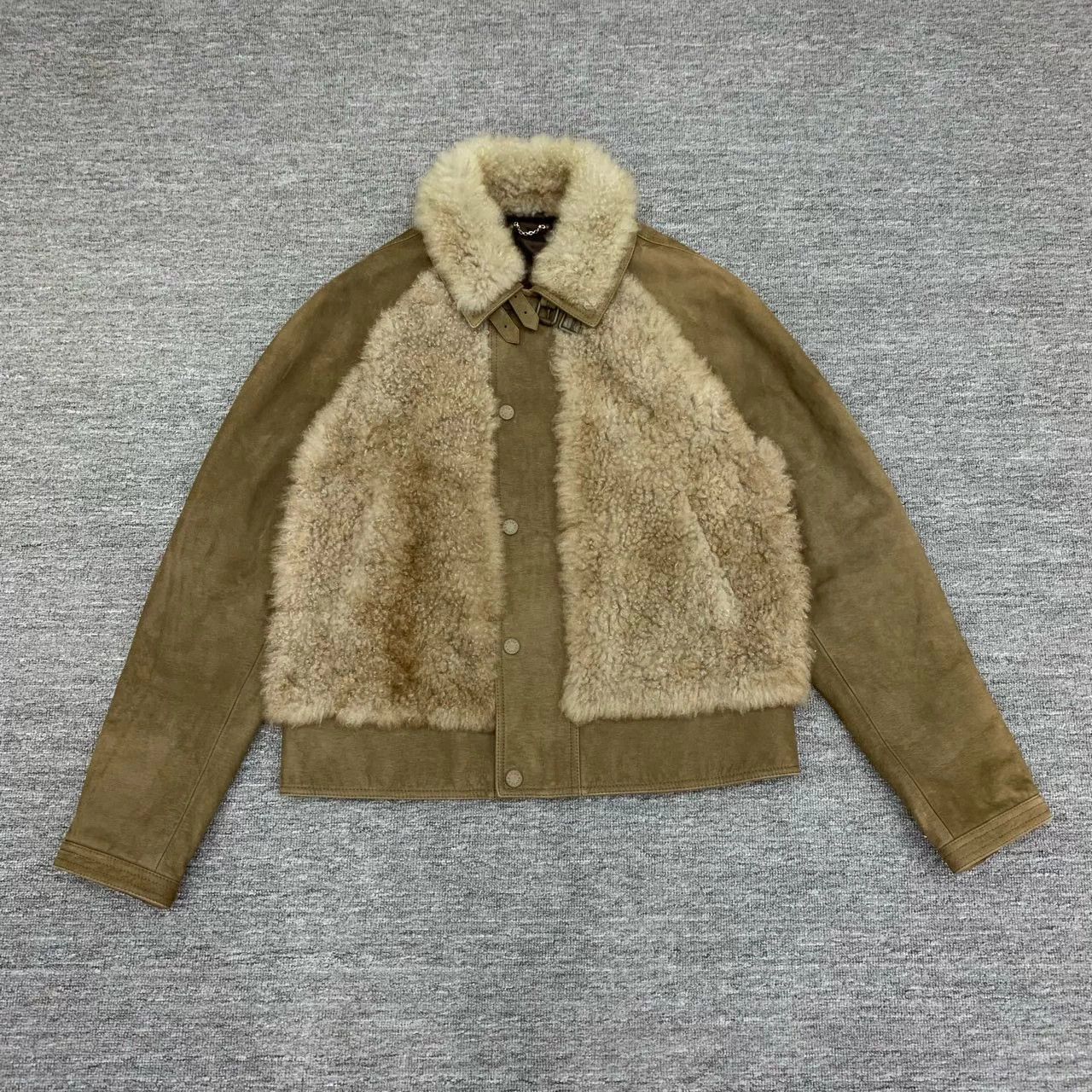 Louis Vuitton LV Brown Shearling Leather Jacket Size US XL / EU 56 / 4 - 1 Thumbnail