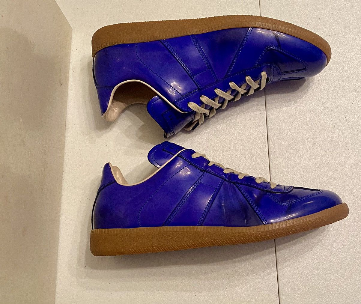 Maison Margiela Maison Margiela 22 🇮🇹 Blue Lambskin GAT Single Stitch 40 NIB Size US 7 / EU 40 - 8 Thumbnail