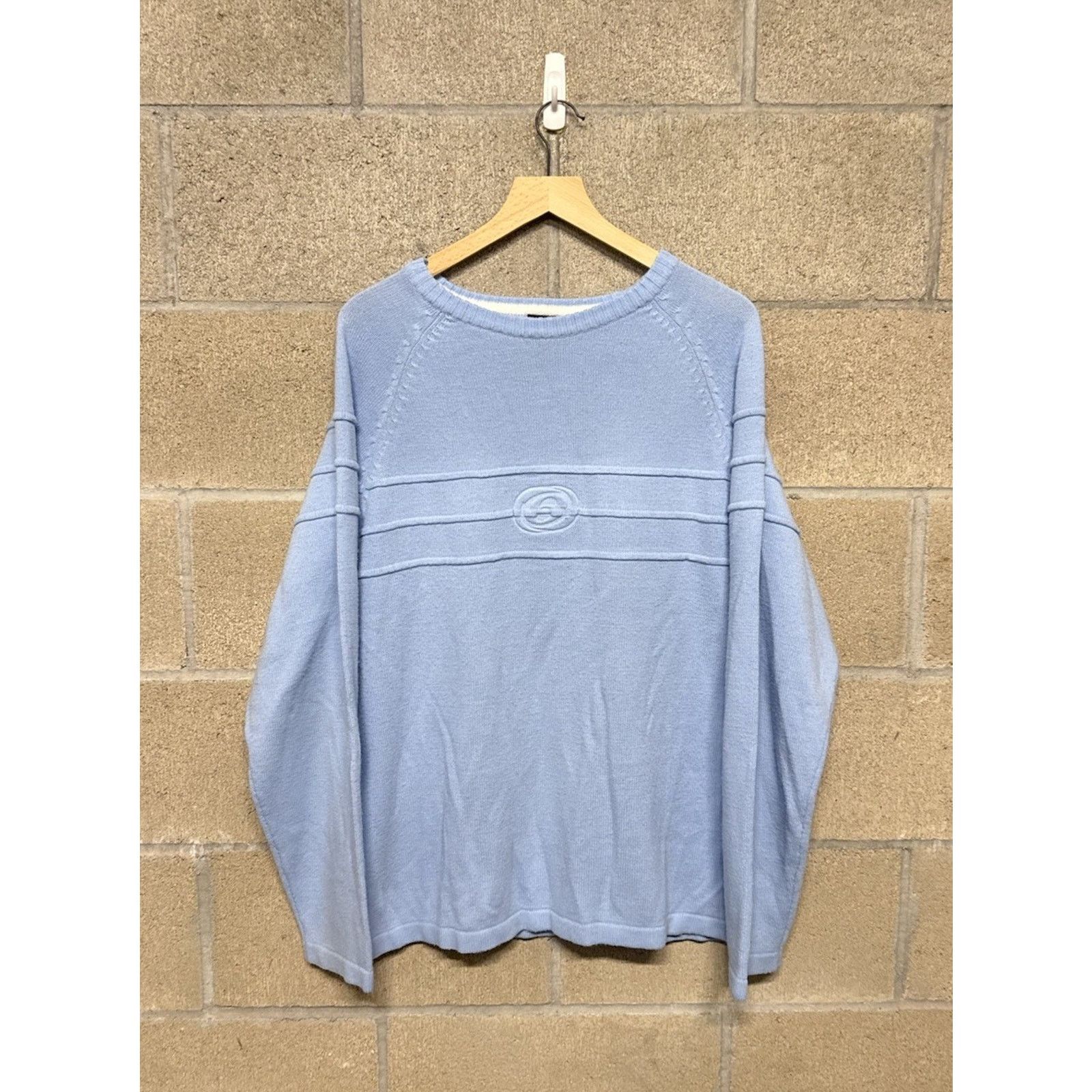 Anchor Blue Vintage Anchor Blue Puff Print Logo Sweater Blue Men Xl Size US XL / EU 56 / 4 - 1 Thumbnail