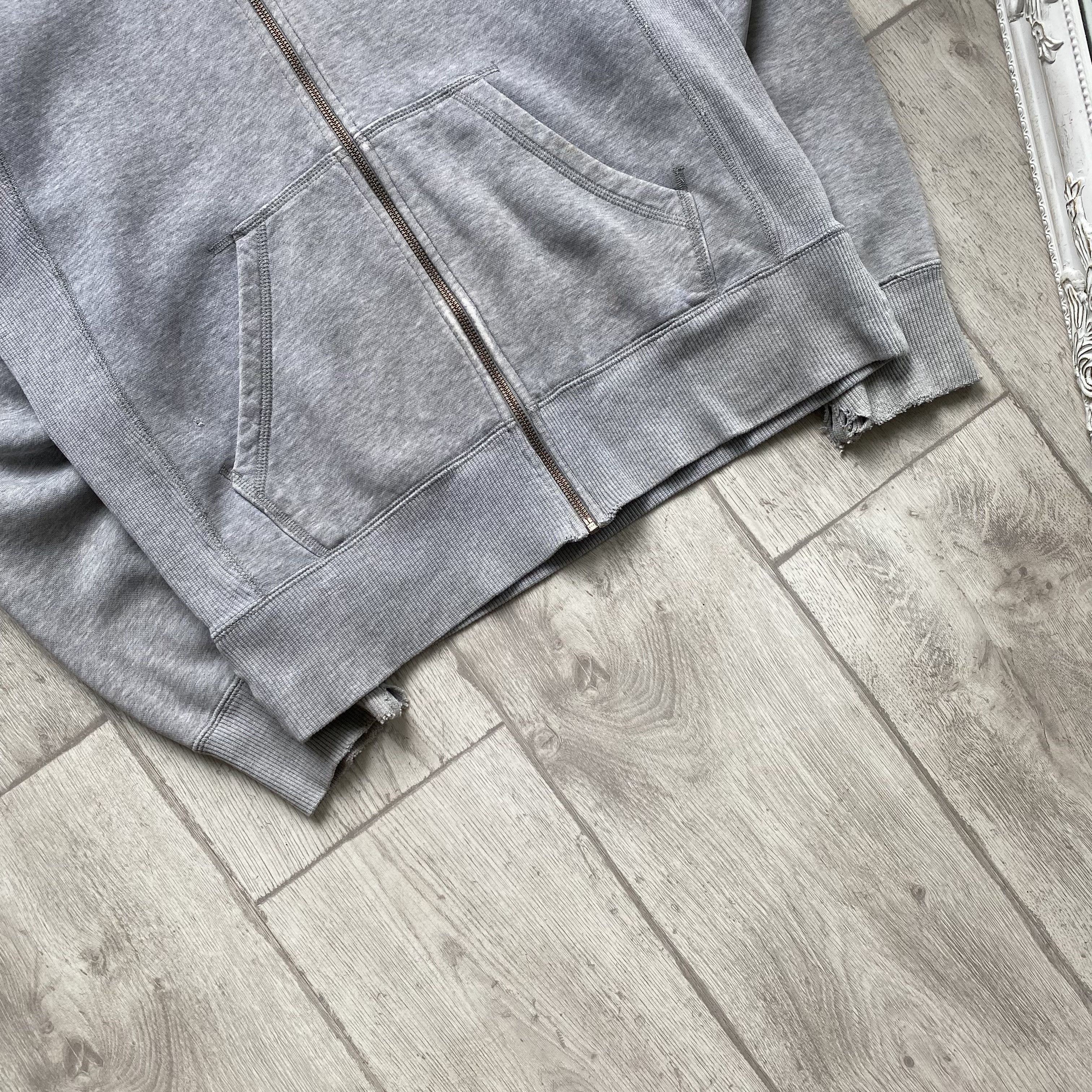 Nike 🦏 Trashed Nike Zip Hoodie Vintage mini Swoosh Worker style Size US S / EU 44-46 / 1 - 3 Thumbnail