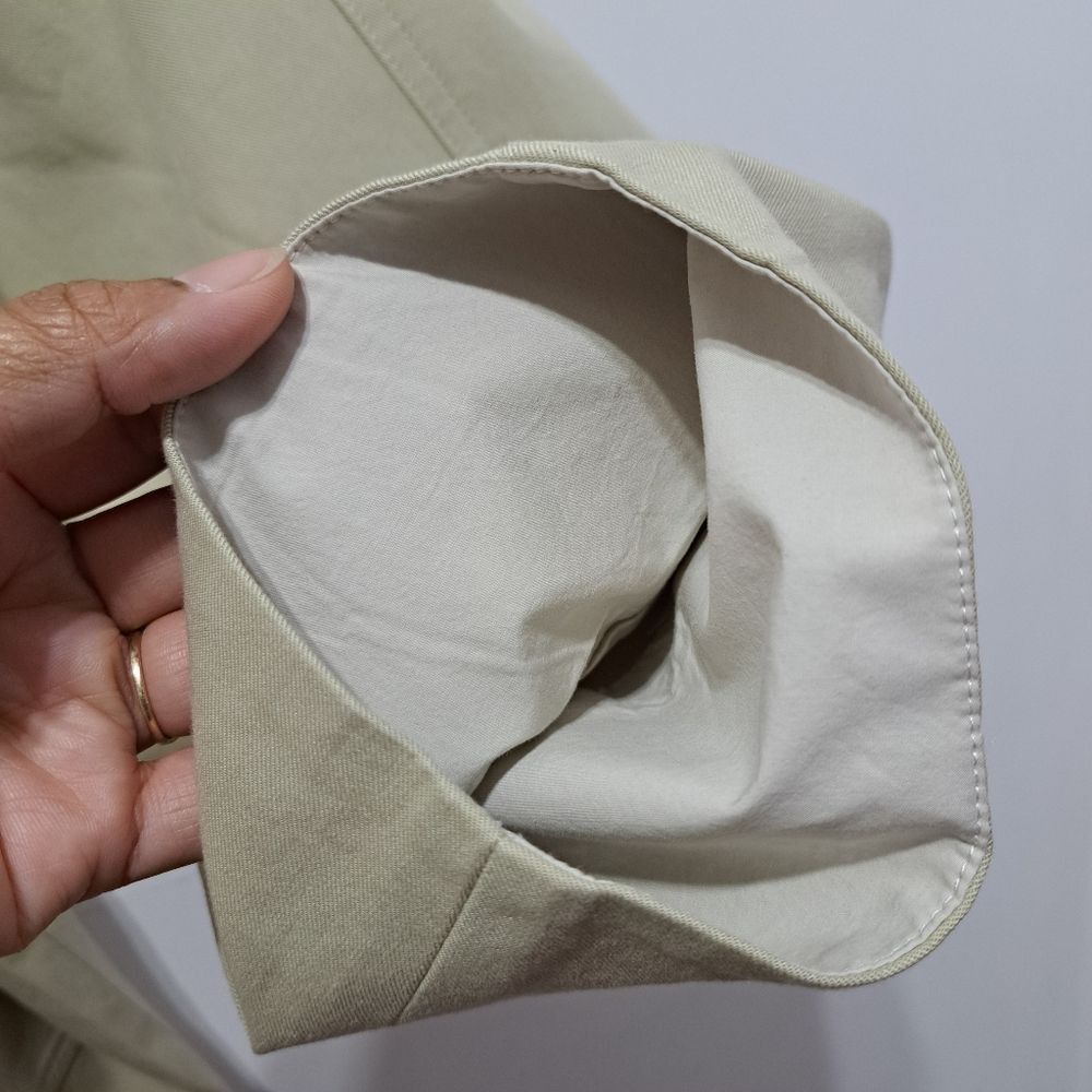 Other Zhou Mo Oversized Trench Coat Tencel Belted No Size Tag Medium Light Olive NWT Size M / US 6-8 / IT 42-44 - 11 Thumbnail