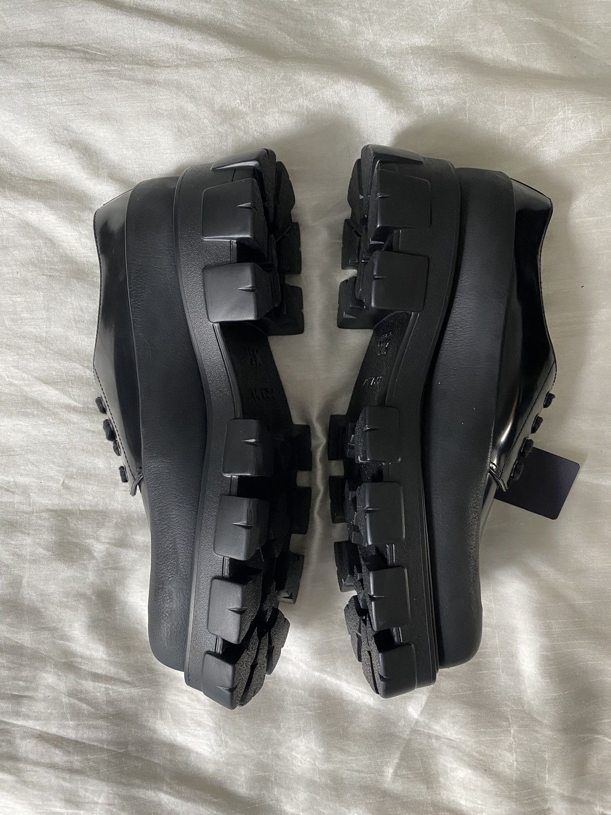 Miu Miu × Prada × Raf Simons Prada Monolith Lace-up shoes | Grailed
