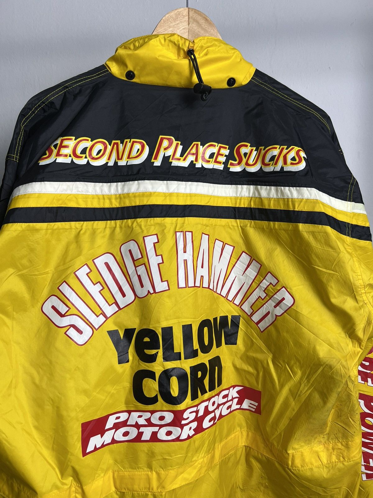 Vintage × YELLOW CORN Vintage YellowCorn Racing Sledge Hammer Windbreaker Size US L / EU 52-54 / 3 - 6 Thumbnail
