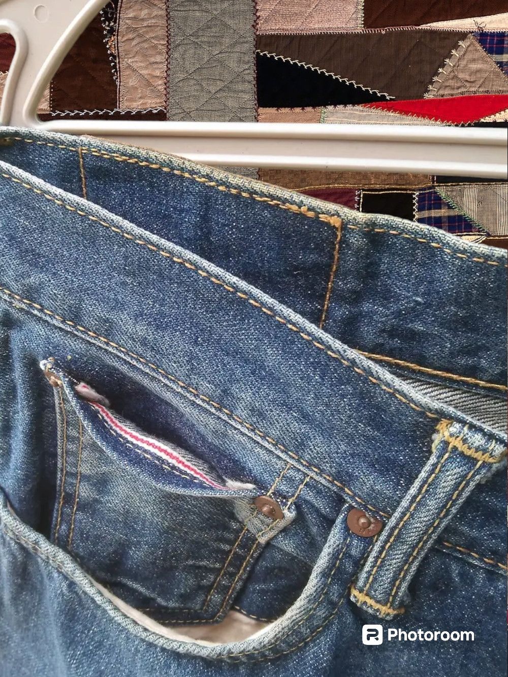 Edwin × If Six Was Nine VINTAGE EDWIN 505 SELVEDGE JEANS JAPAN DISTRESSED Size US 30 / EU 46 - 6 Thumbnail