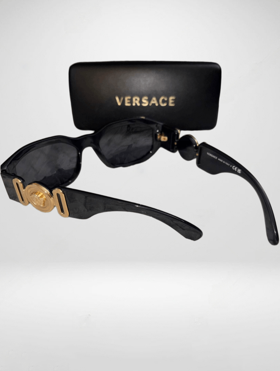 Versace Versace VE4361 Medusa Sunglasses Black/Gold – Authentic Size ONE SIZE - 5 Thumbnail