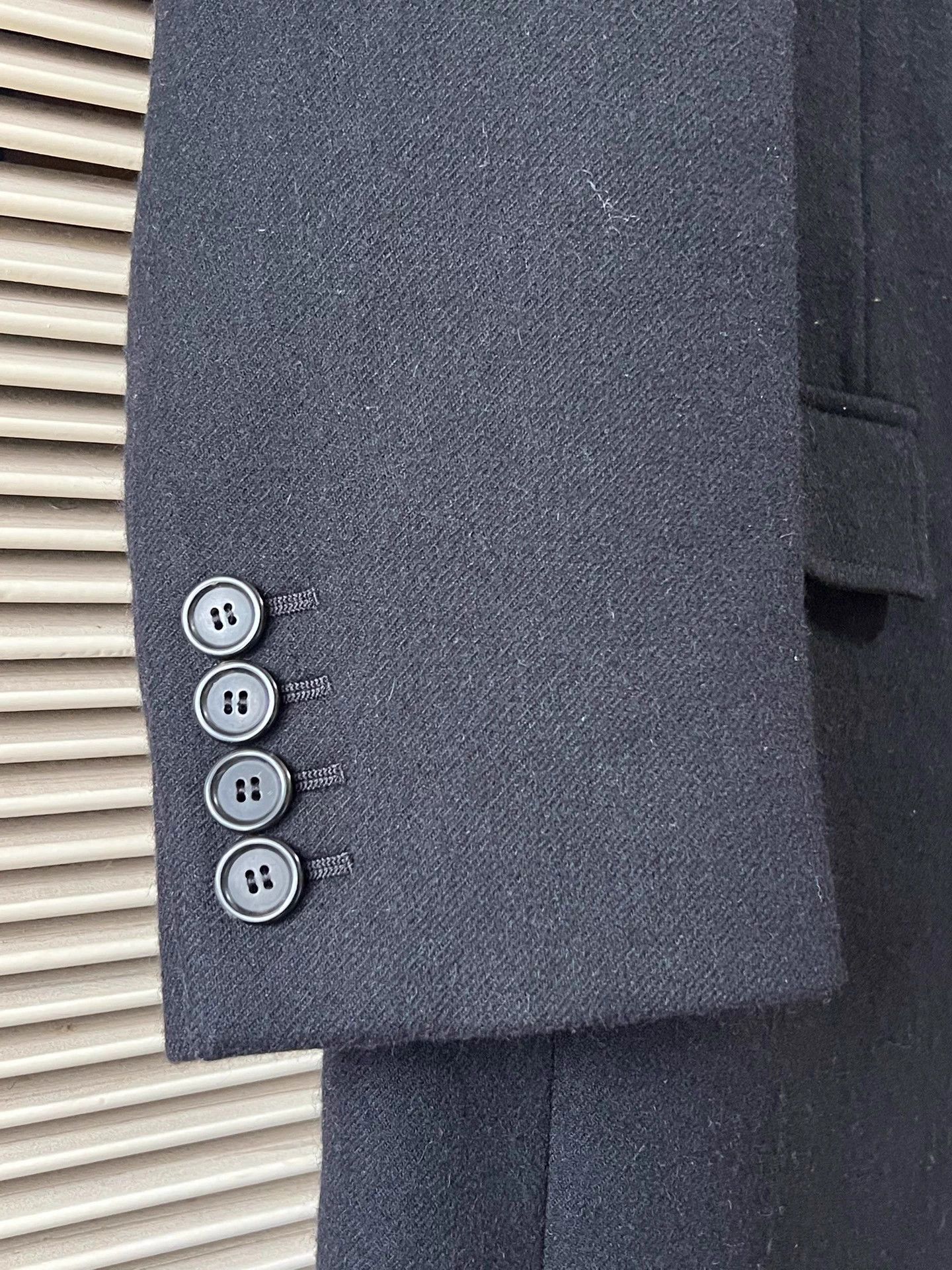 Saint Laurent Paris Saint Laurent men's long wool coat navy blue size 50 Size US M / EU 48-50 / 2 - 6 Thumbnail