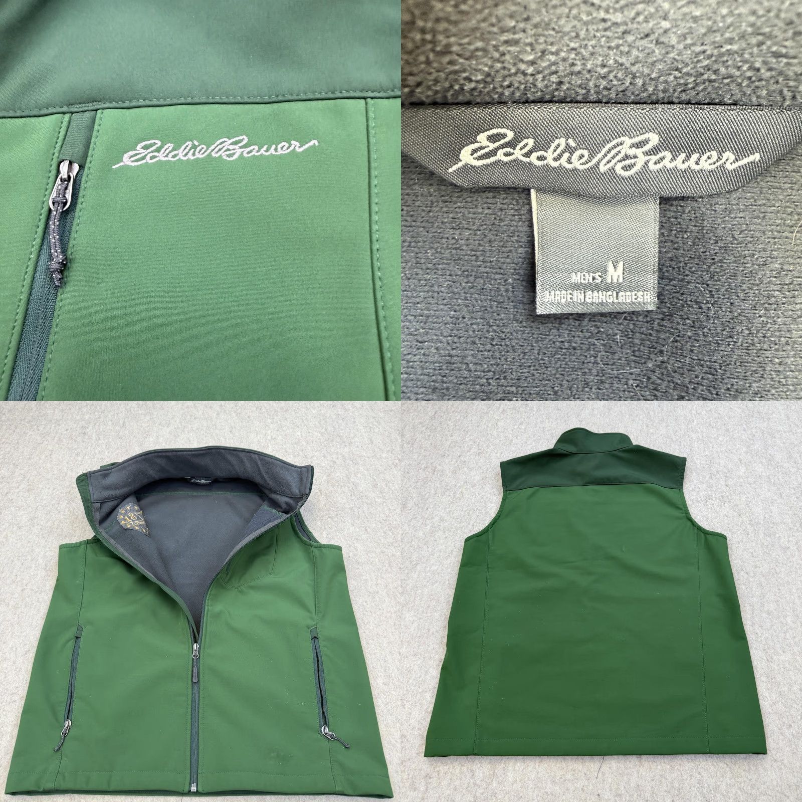Eddie Bauer Eddie Bauer Vest Mens M Green Softshell Fleece 1781 Brewing Co Beer Zip Size US M / EU 48-50 / 2 - 8 Thumbnail