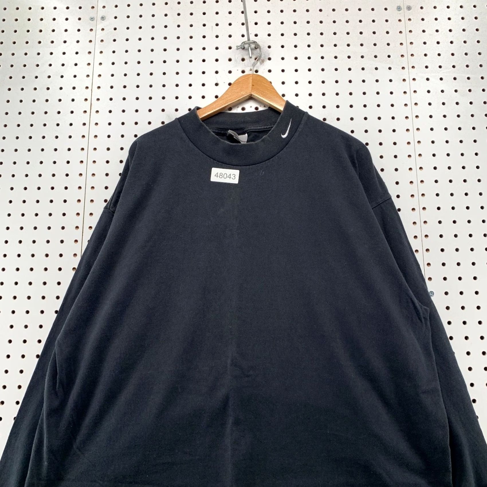 Nike Nike Long Sleeve Shirt Mens 2XL Black Embroidered Swoosh Mock Neck Vintage 90s Size US XXL / EU 58 / 5 - 5 Thumbnail