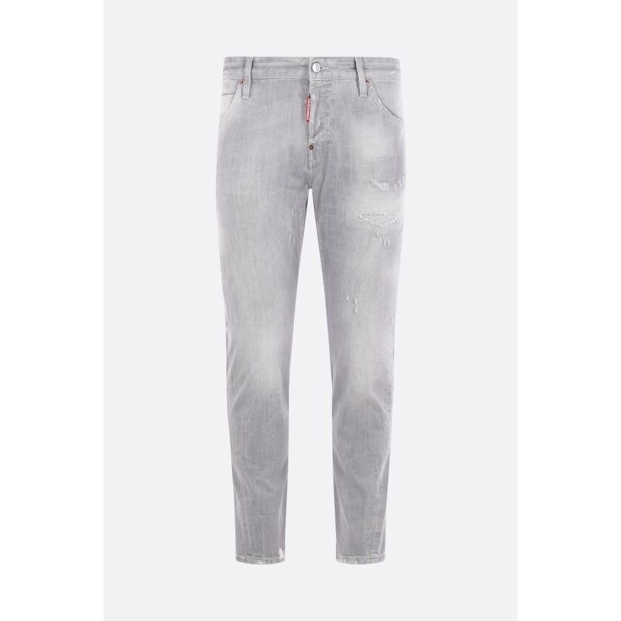 Dsquared2 DSQUARED2 Slim Twist Grey Stretch Denim Jeans New & Authenti Size US 34 / EU 50 - 1 Thumbnail