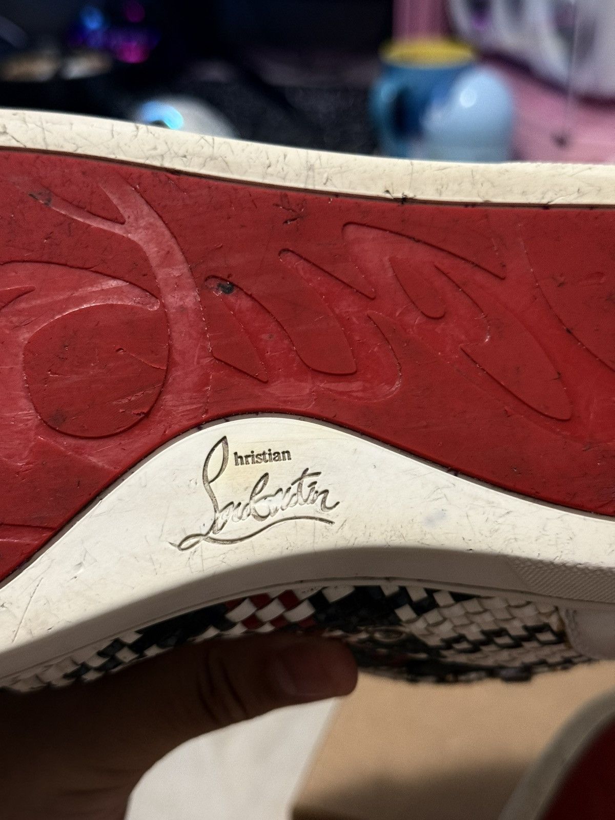 Christian Louboutin Christian Louboutin Multicolor High Top Sneaker Size US 10.5 / EU 43-44 - 12 Thumbnail